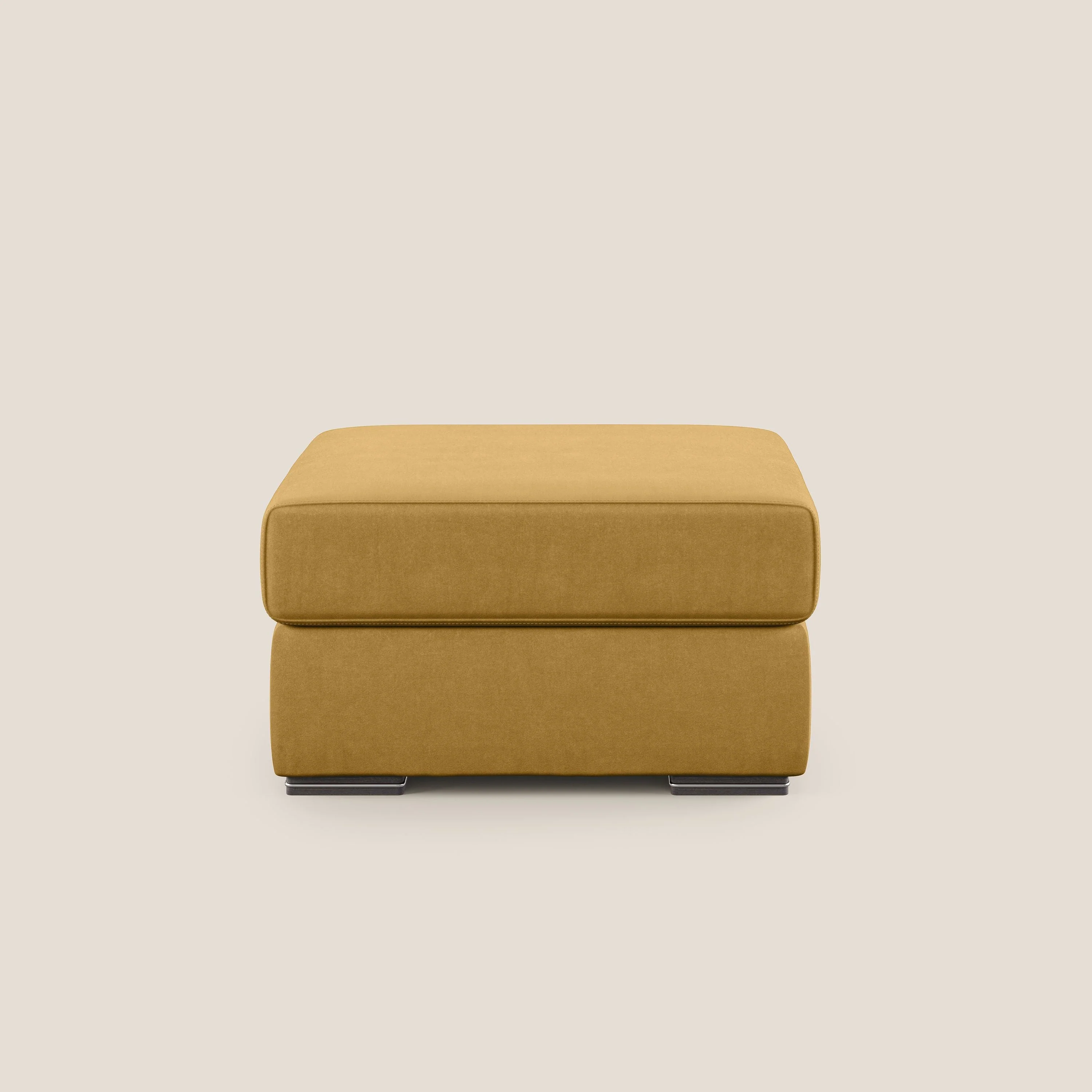 Sun pouf coffre en microfibre détachable T11 jaune