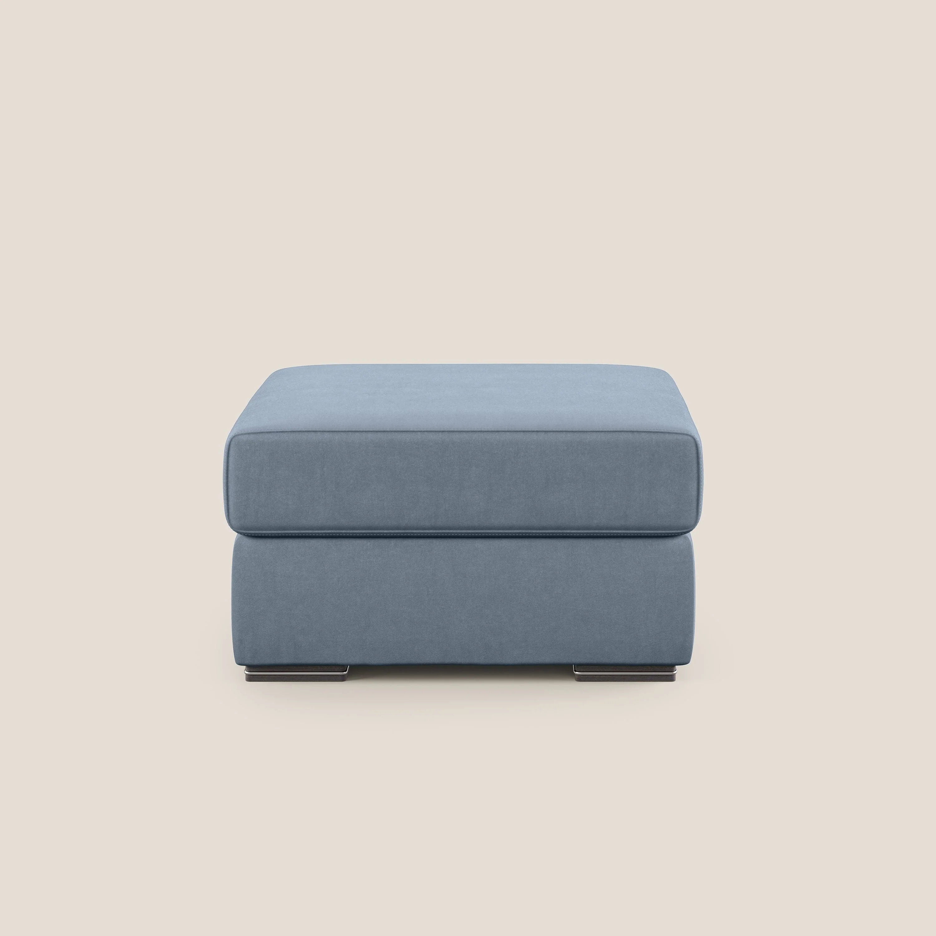 Sun pouf coffre en microfibre détachable T11 sucre glace