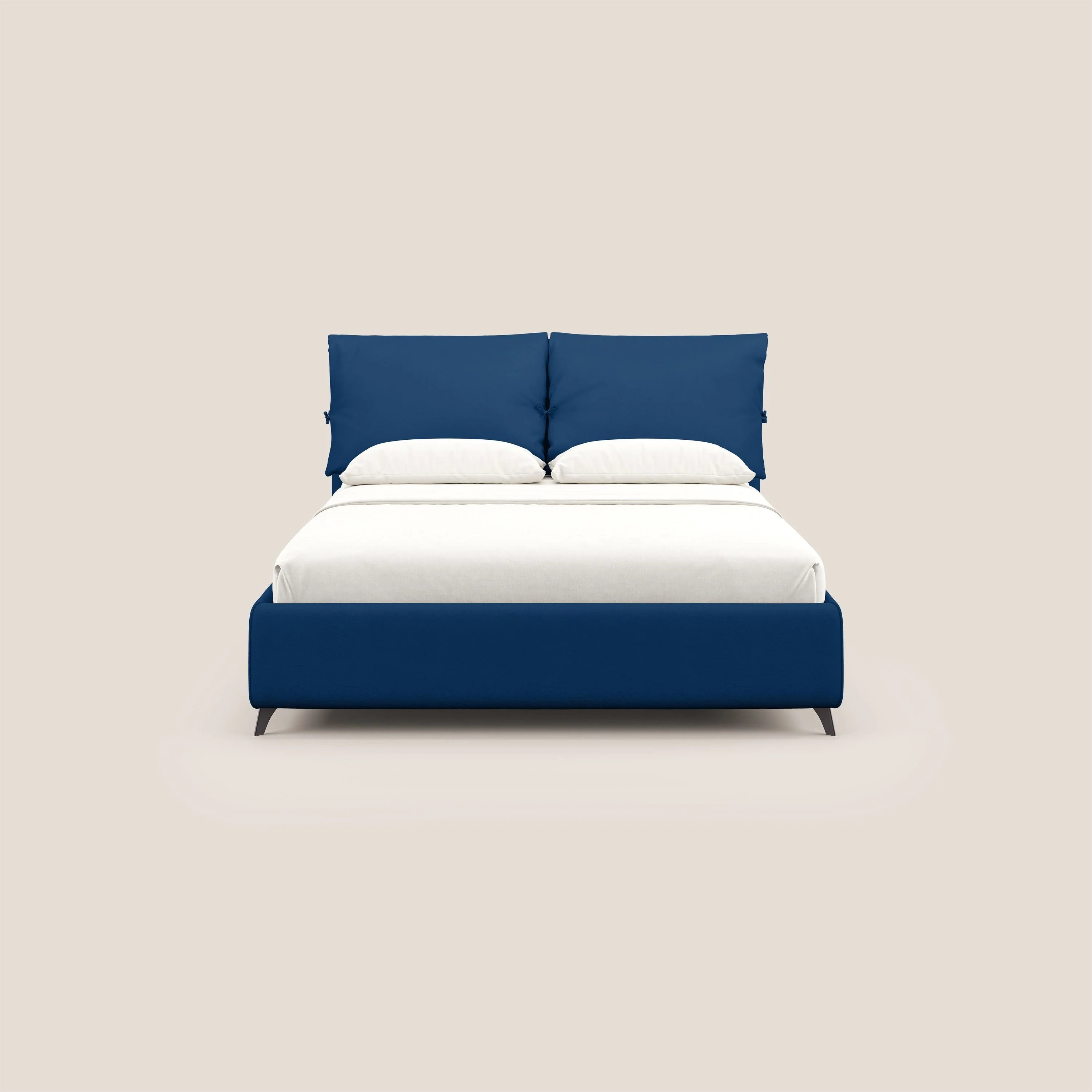 Susan lit rembourré avec coffre complètement déhoussable en microfibre détachable T11 bleu - Image 3