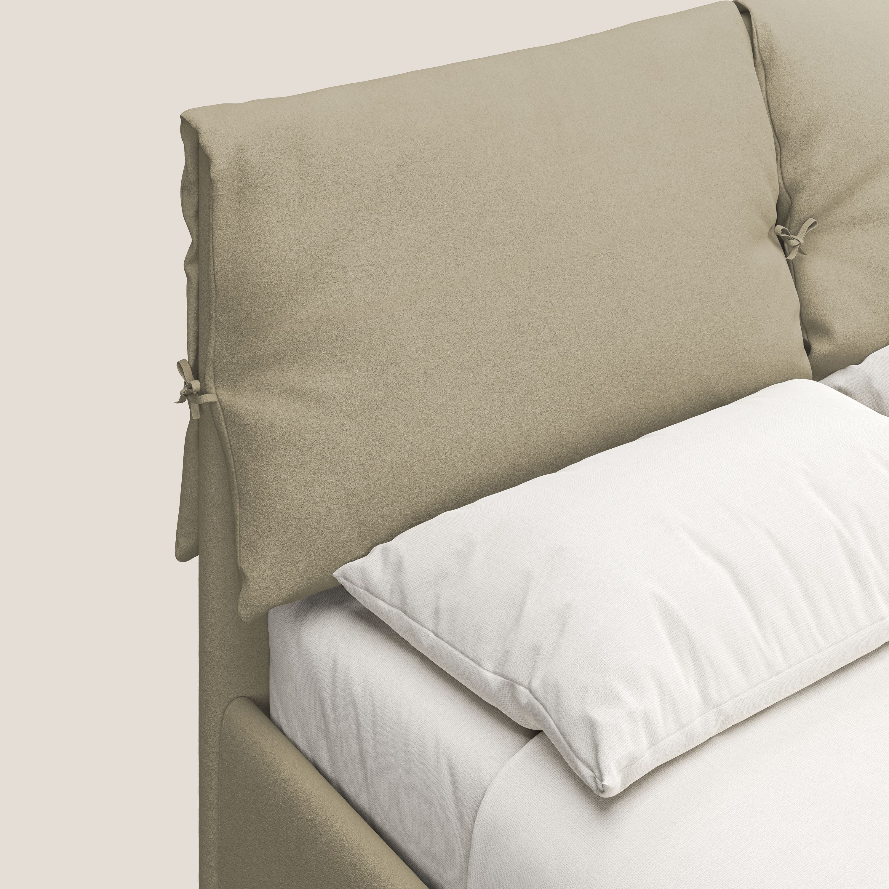 Susan lit rembourré avec coffre complètement déhoussable en microfibre détachable T11 crème - Image 6