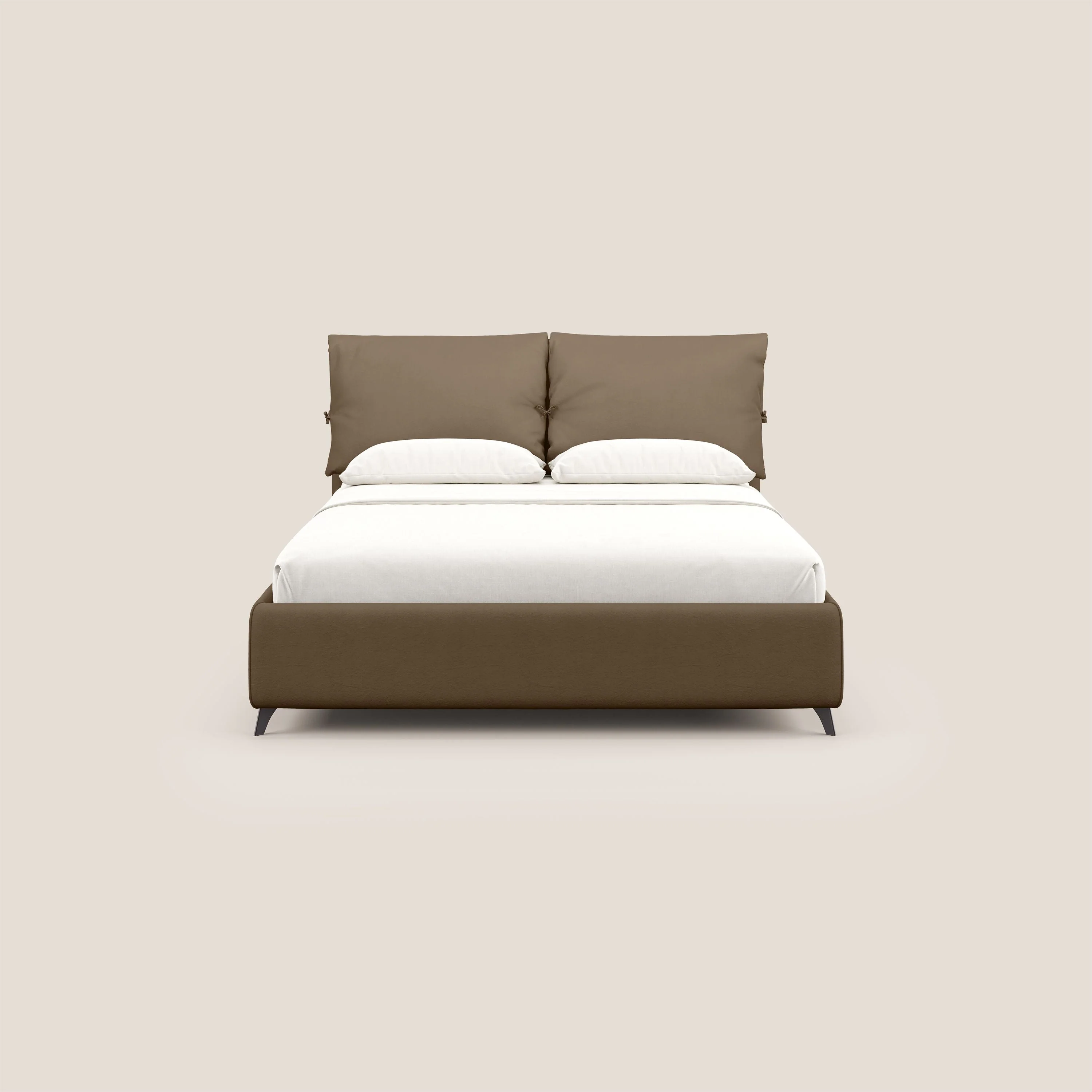 Susan lit rembourré avec coffre complètement déhoussable en microfibre détachable T11 marron - Image 3