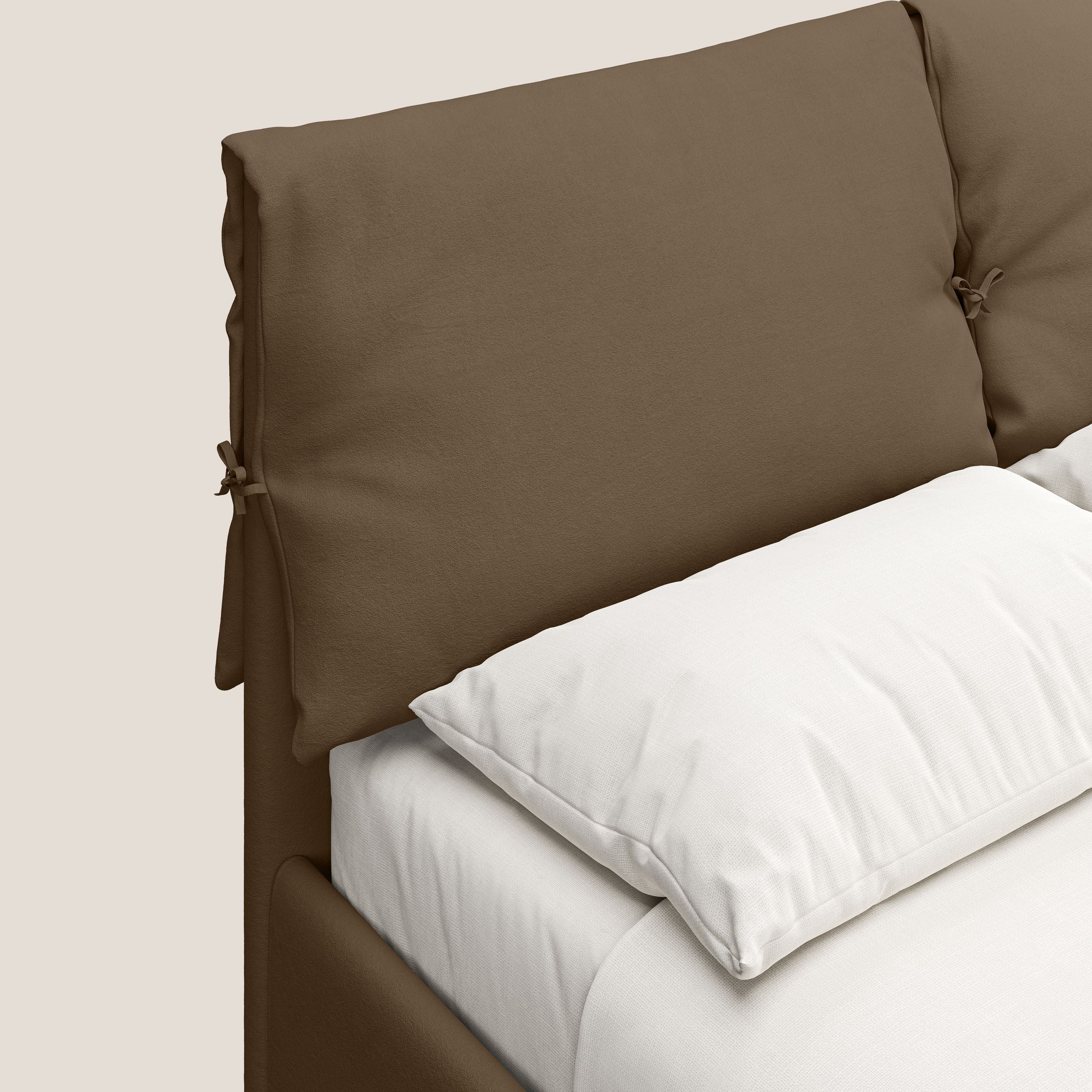 Susan lit rembourré avec coffre complètement déhoussable en microfibre détachable T11 marron - Image 7