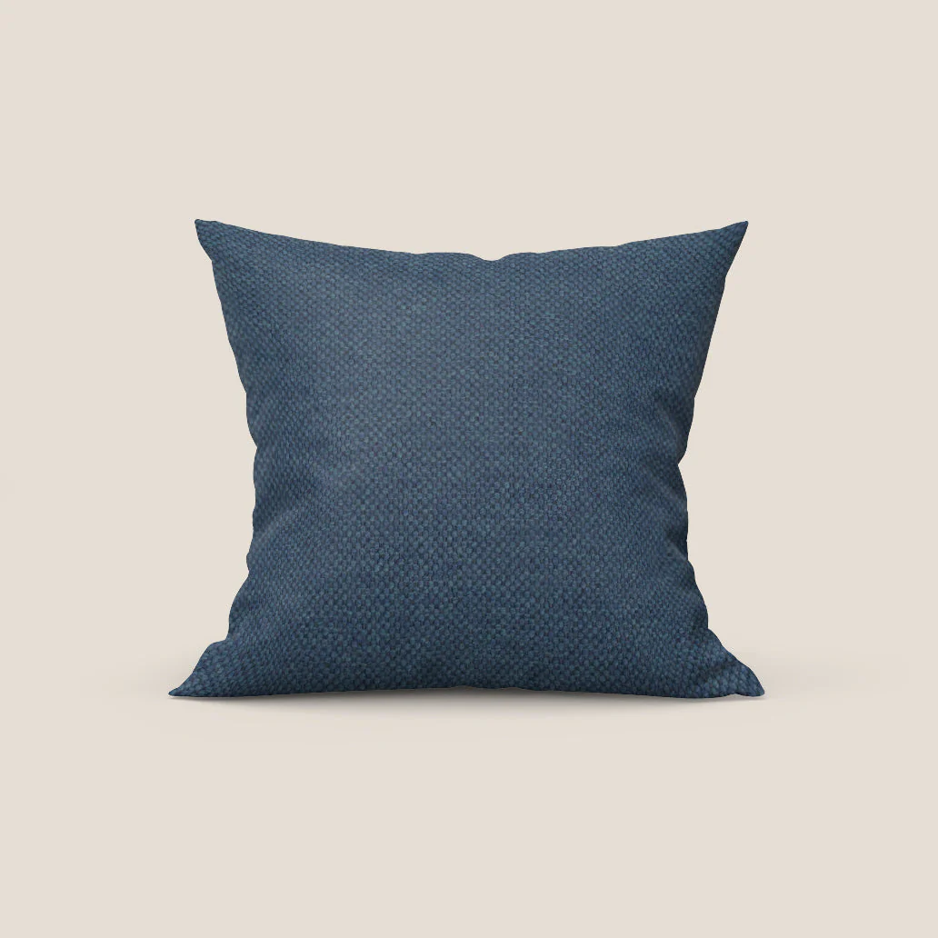 Tauro coussin disponible en plusieurs couleurs en tissu mélangé coton détachable T18 bleu