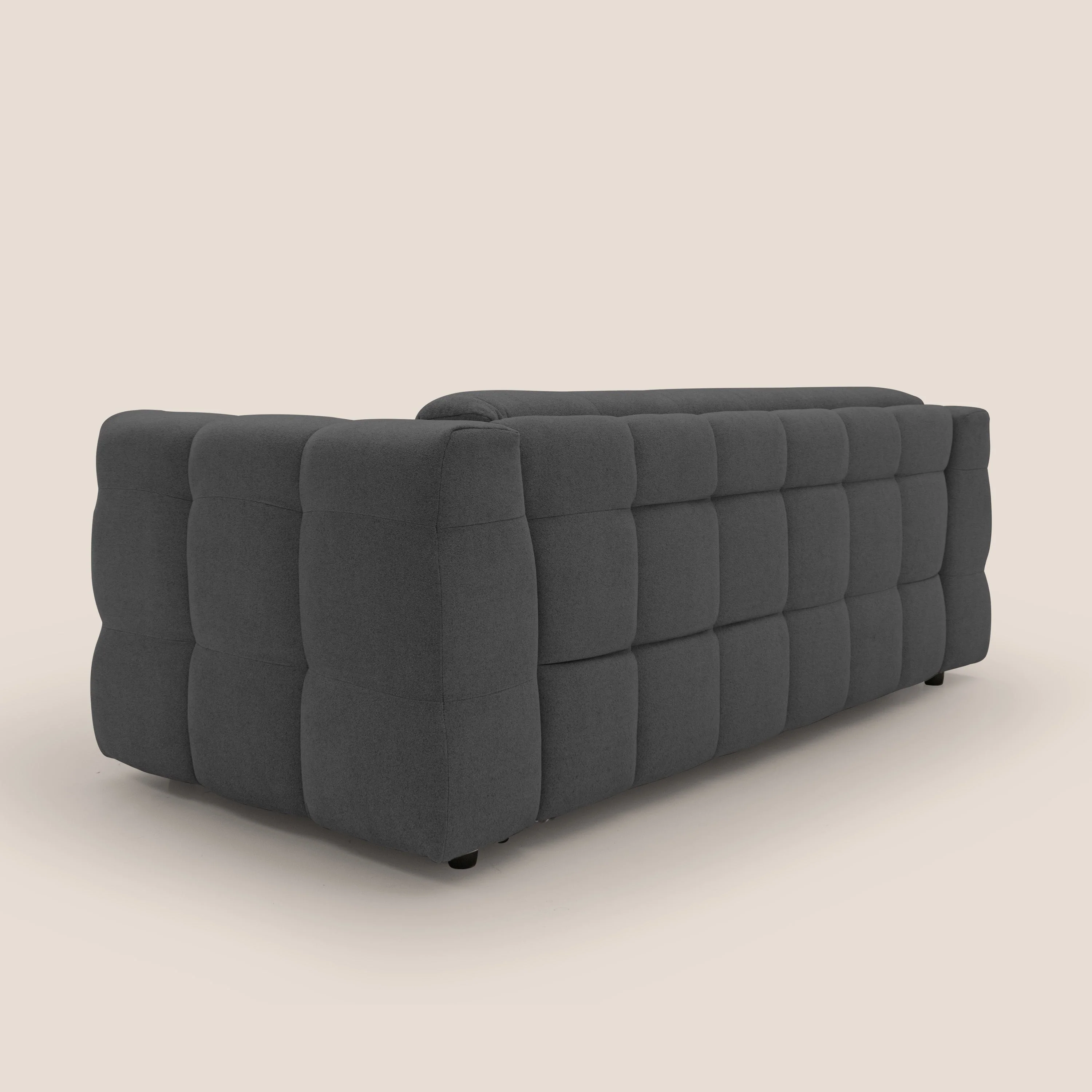Tender Canapé convertible avec matelas H14 cm en bouclette imperméable T07 anthracite - Image 6