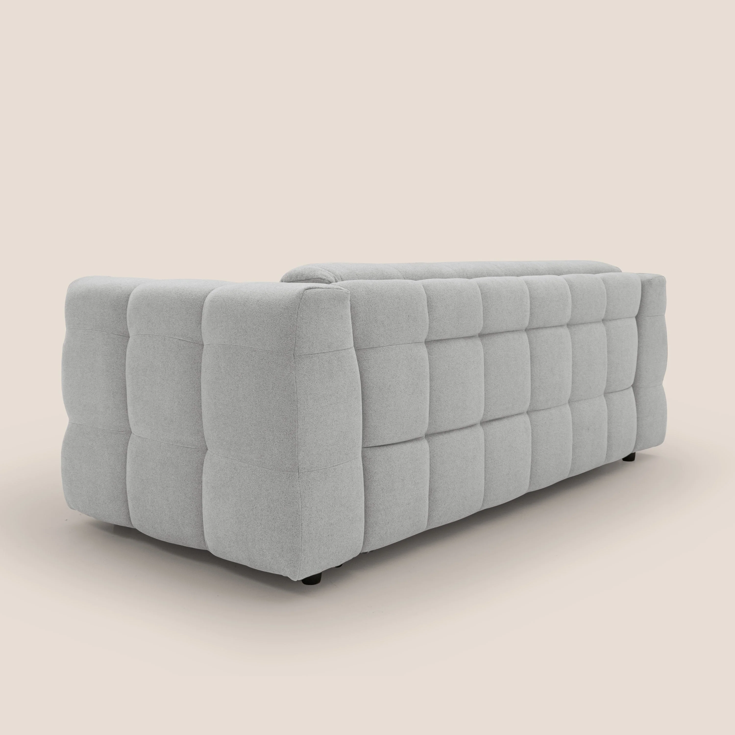 Tender Canapé convertible avec matelas H14 cm en bouclette imperméable T07 gris - Image 6