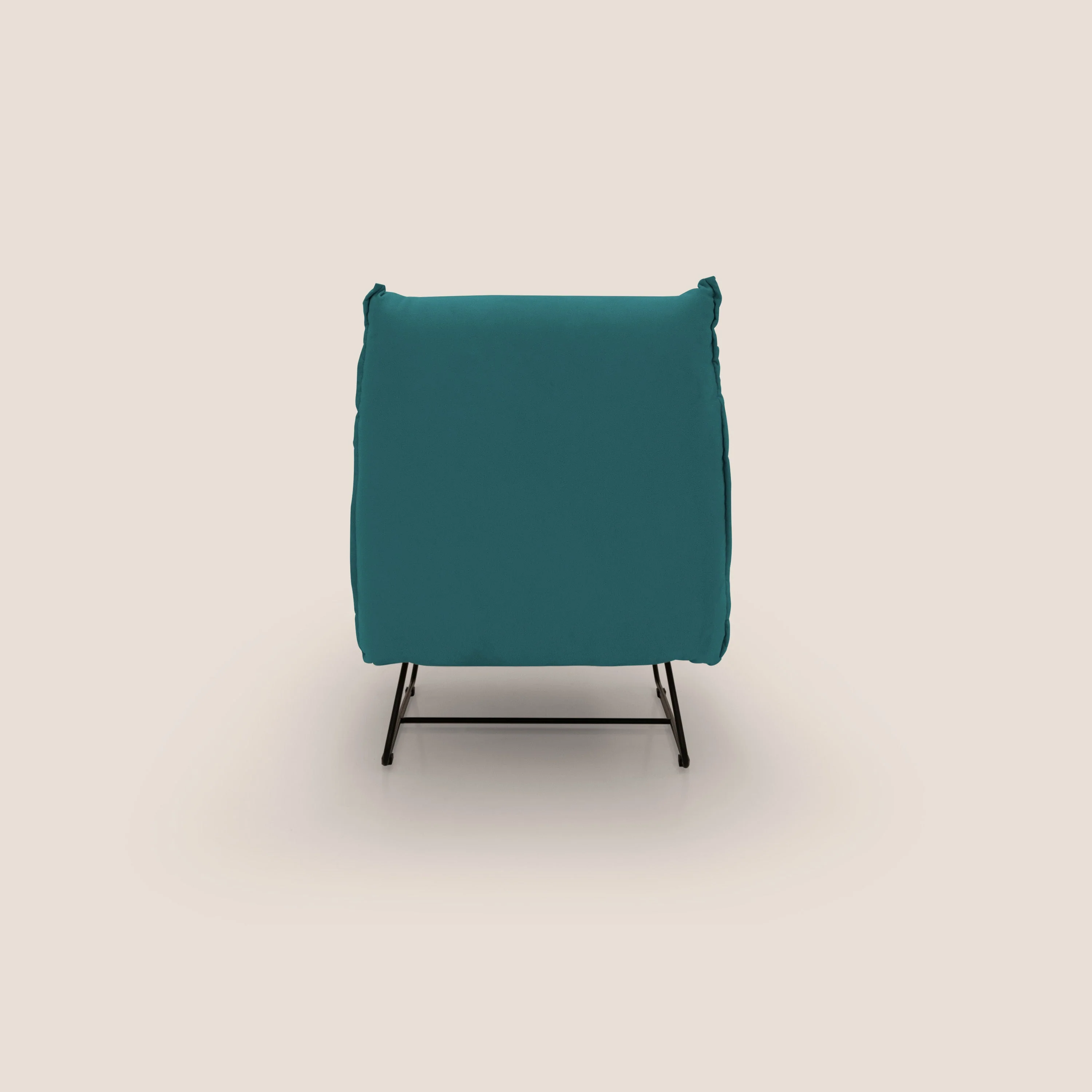 Tessa Fauteuil au design moderne en microfibre détachable T11 bleu canard - Image 8