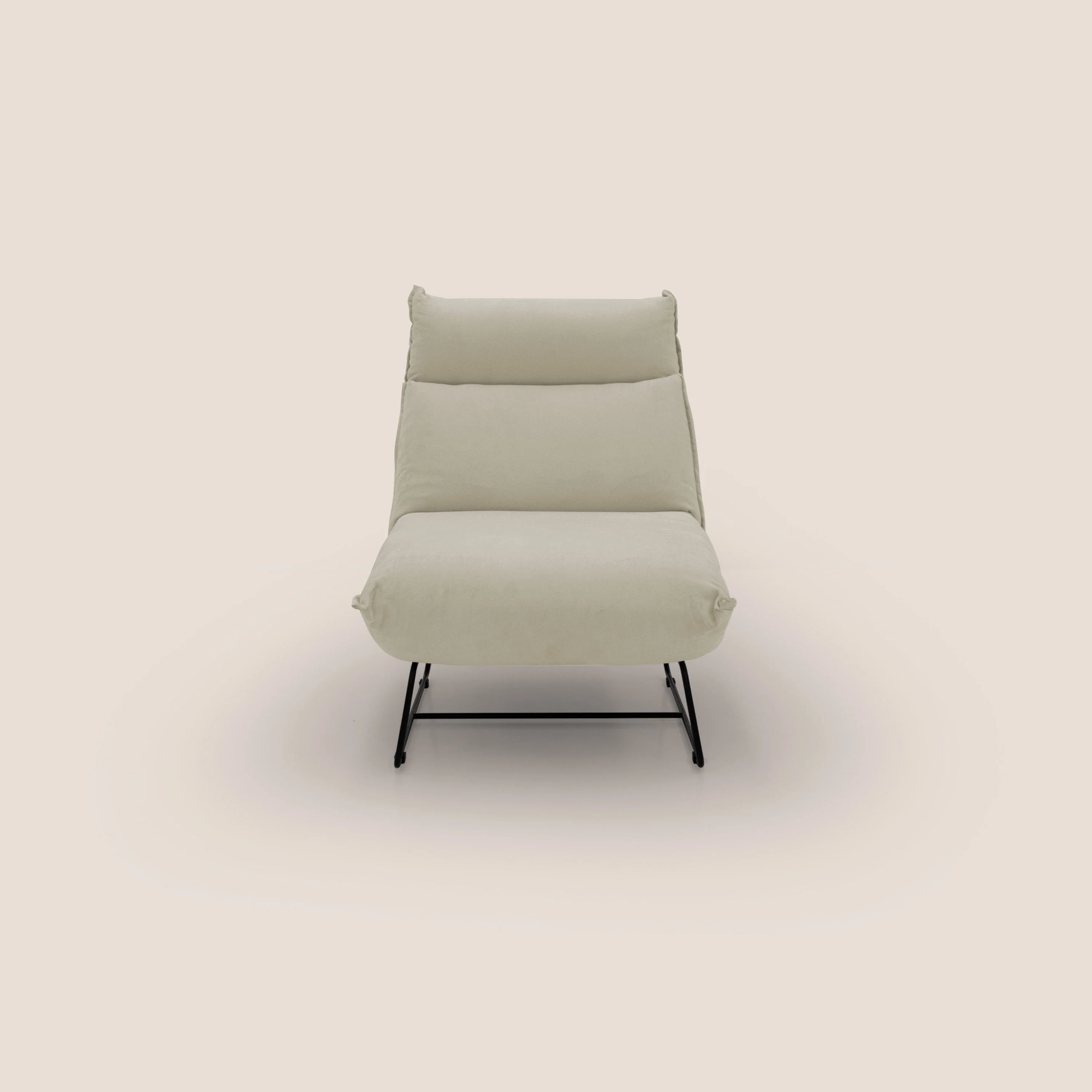 Tessa Fauteuil au design moderne en microfibre détachable T11 crème - Image 3