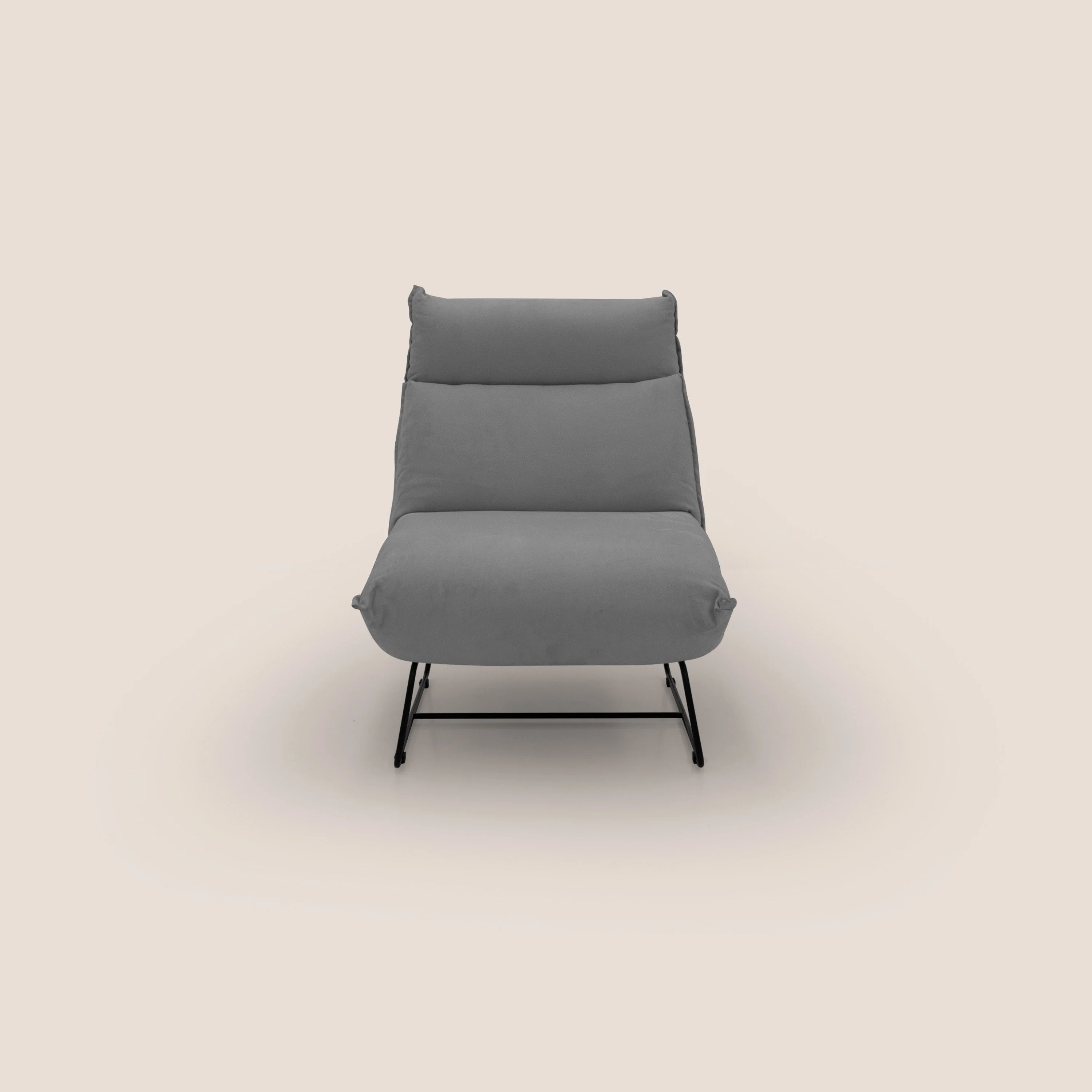 Tessa Fauteuil au design moderne en microfibre détachable T11 gris