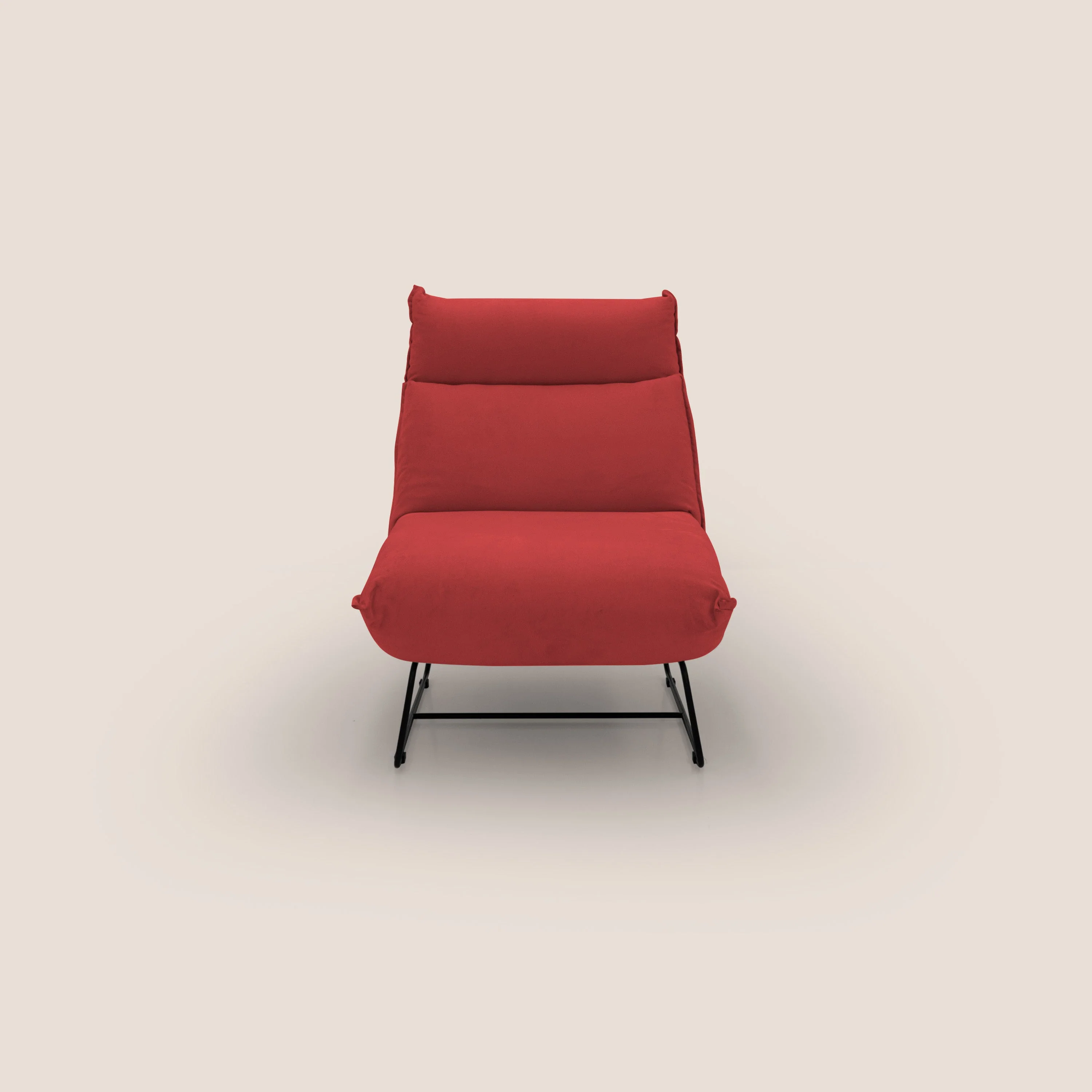 Tessa Fauteuil au design moderne en microfibre détachable T11 rouge