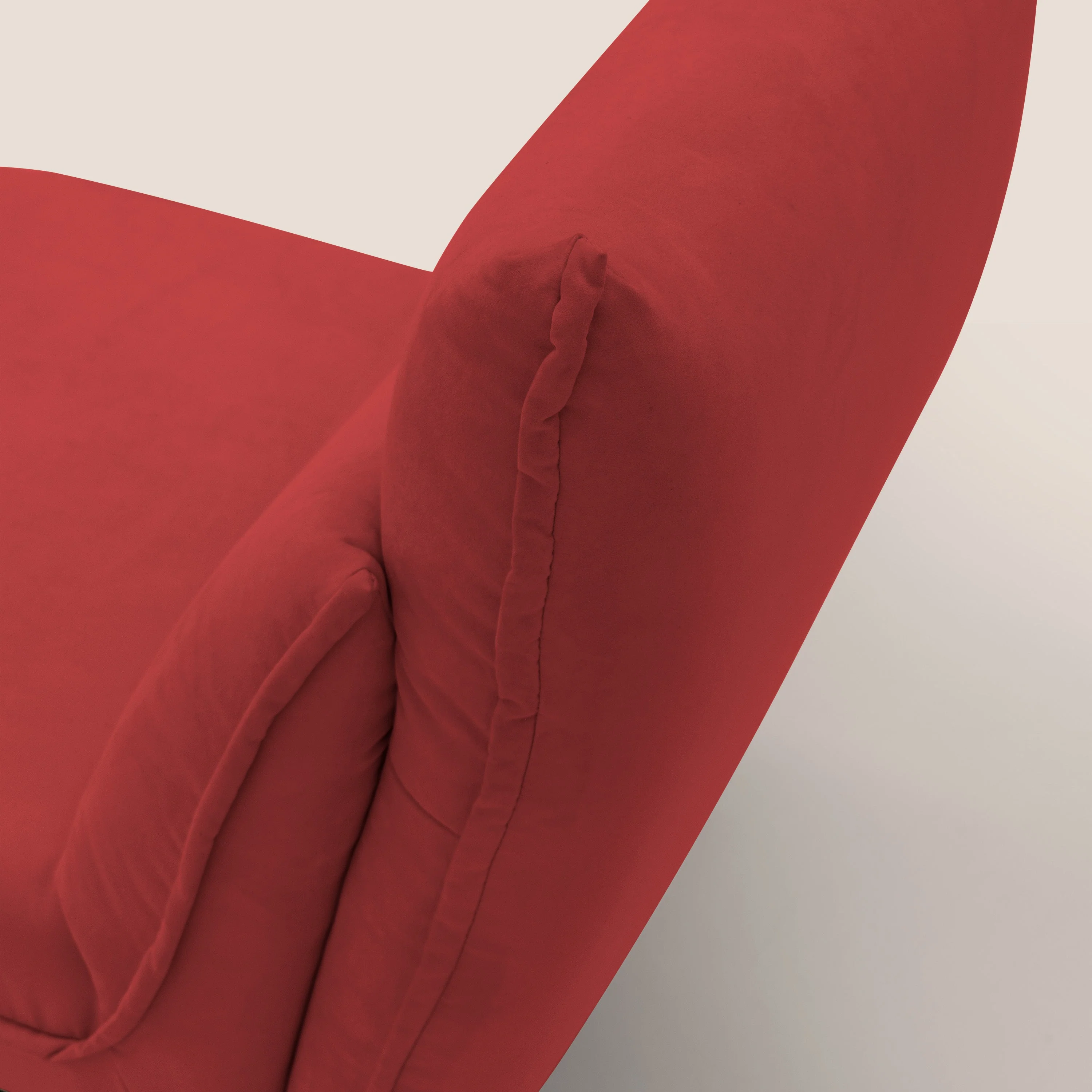 Tessa Fauteuil au design moderne en microfibre détachable T11 rouge - Image 6