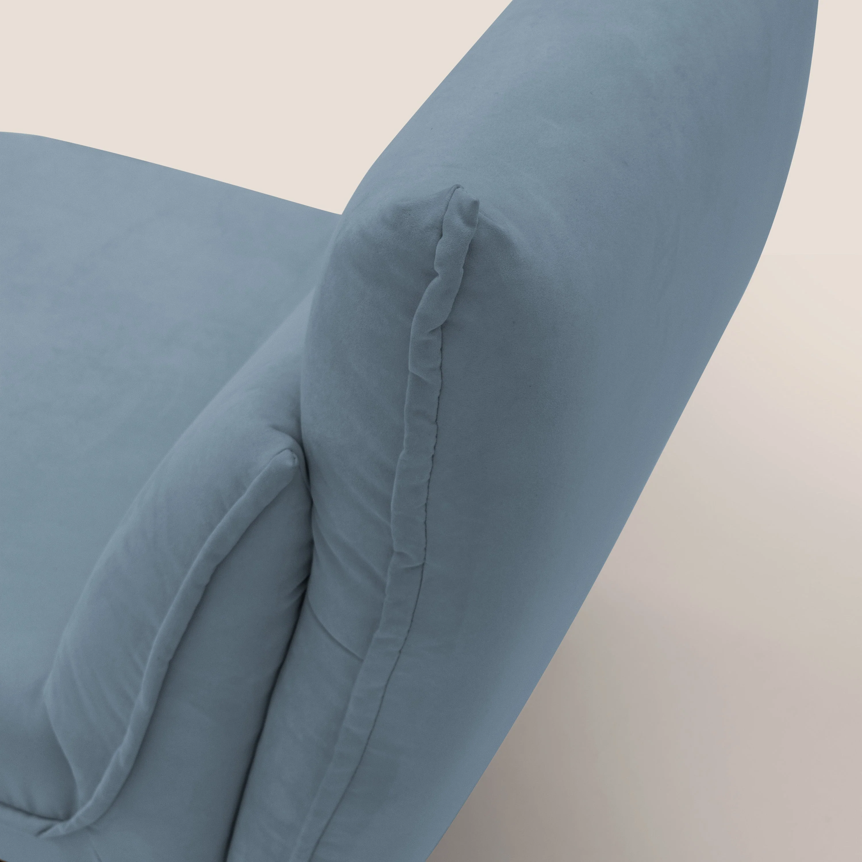 Tessa Fauteuil au design moderne en microfibre détachable T11 sucre glace - Image 6