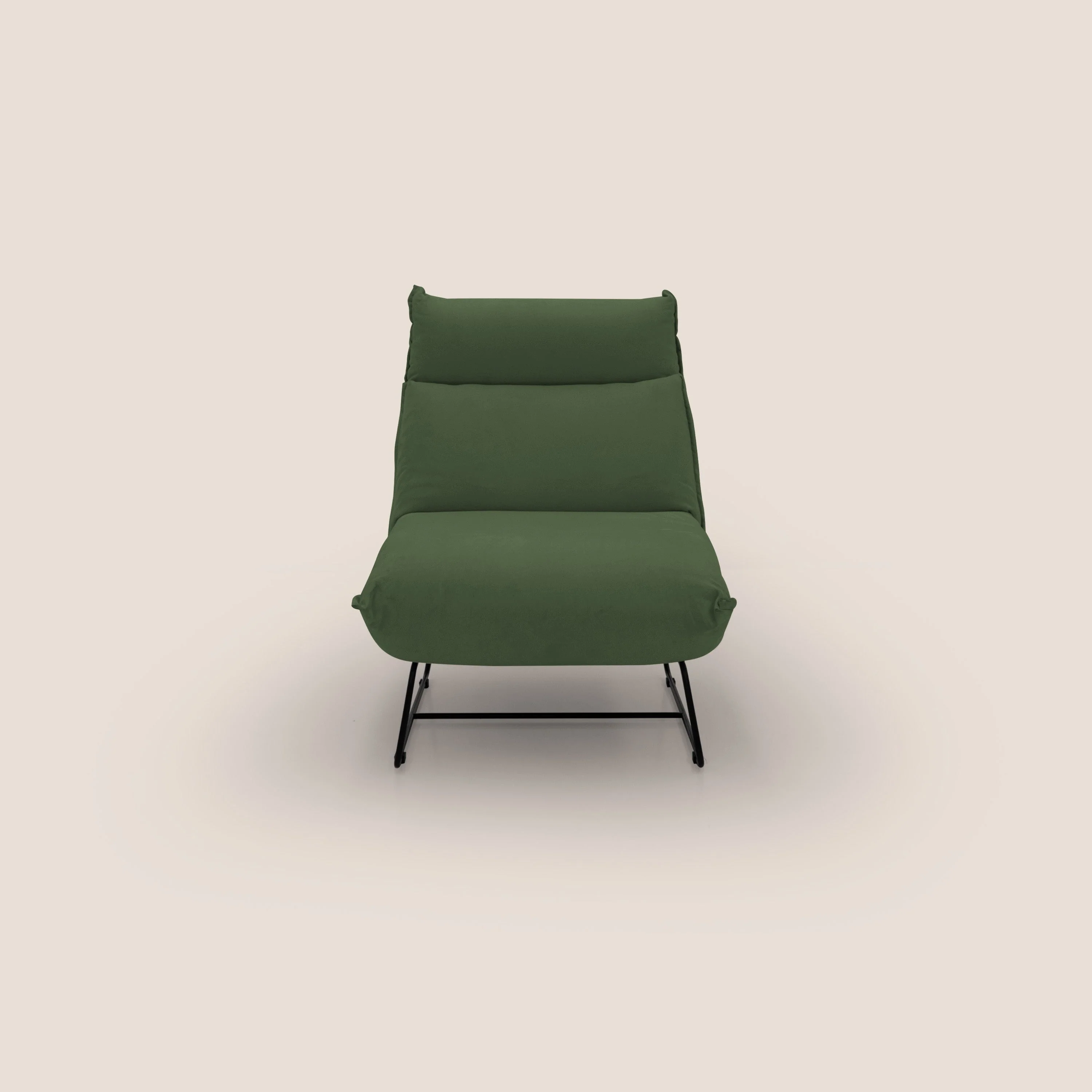 Tessa Fauteuil au design moderne en microfibre détachable T11 vert