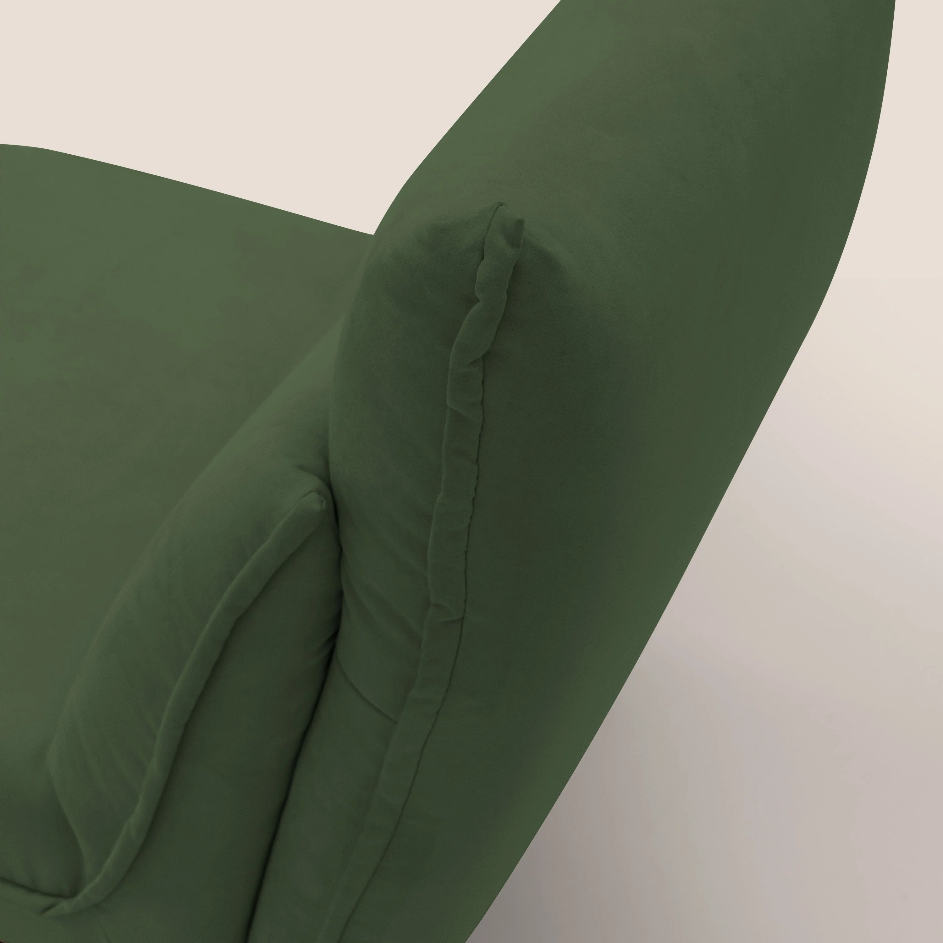 Tessa Fauteuil au design moderne en microfibre détachable T11 vert - Image 6