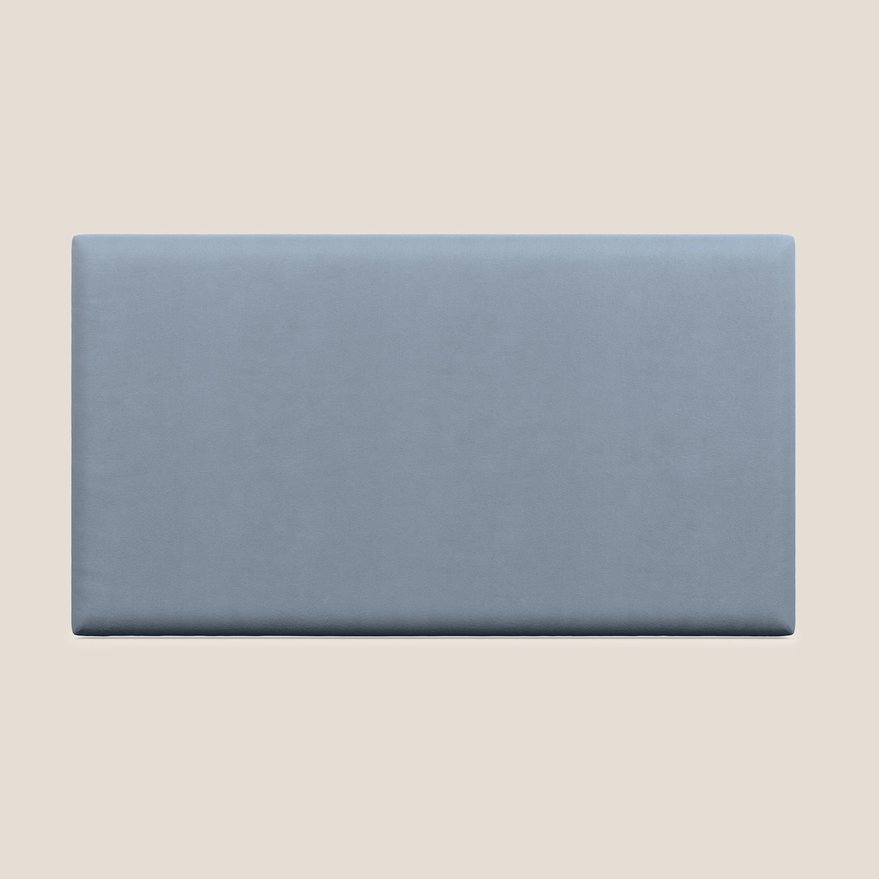 Tête de lit en panneau mural grand de différentes dimensions en microfibre douce détachable T11 sucre glace