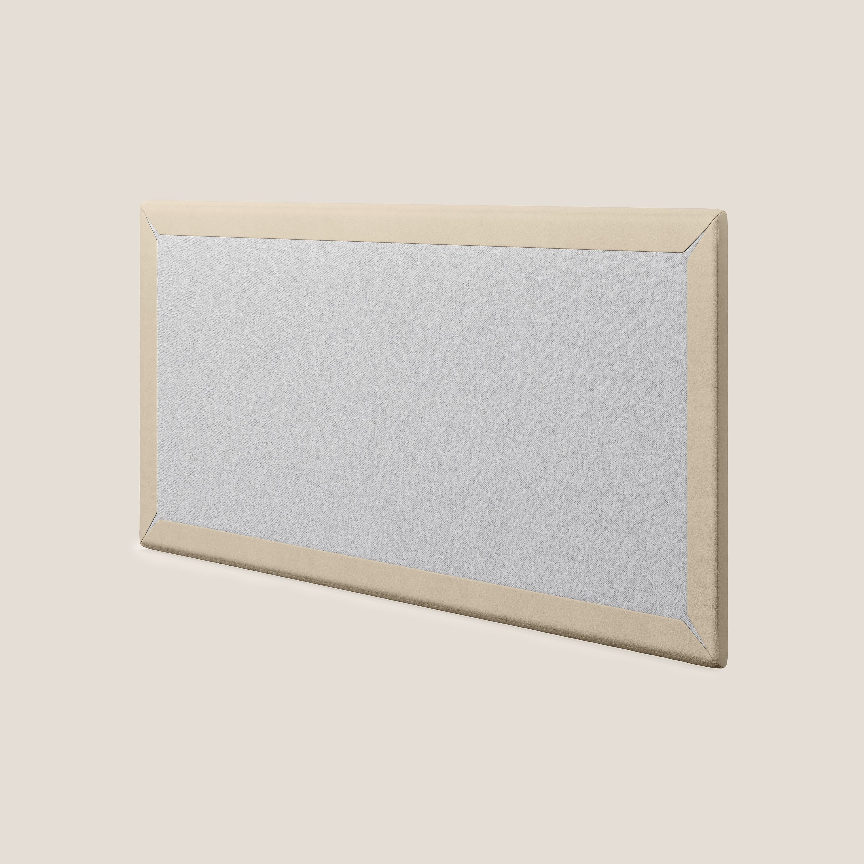 Tête de lit en panneau mural grand de différentes dimensions en microfibre douce détachable T11 Taupe tortora - Image 4