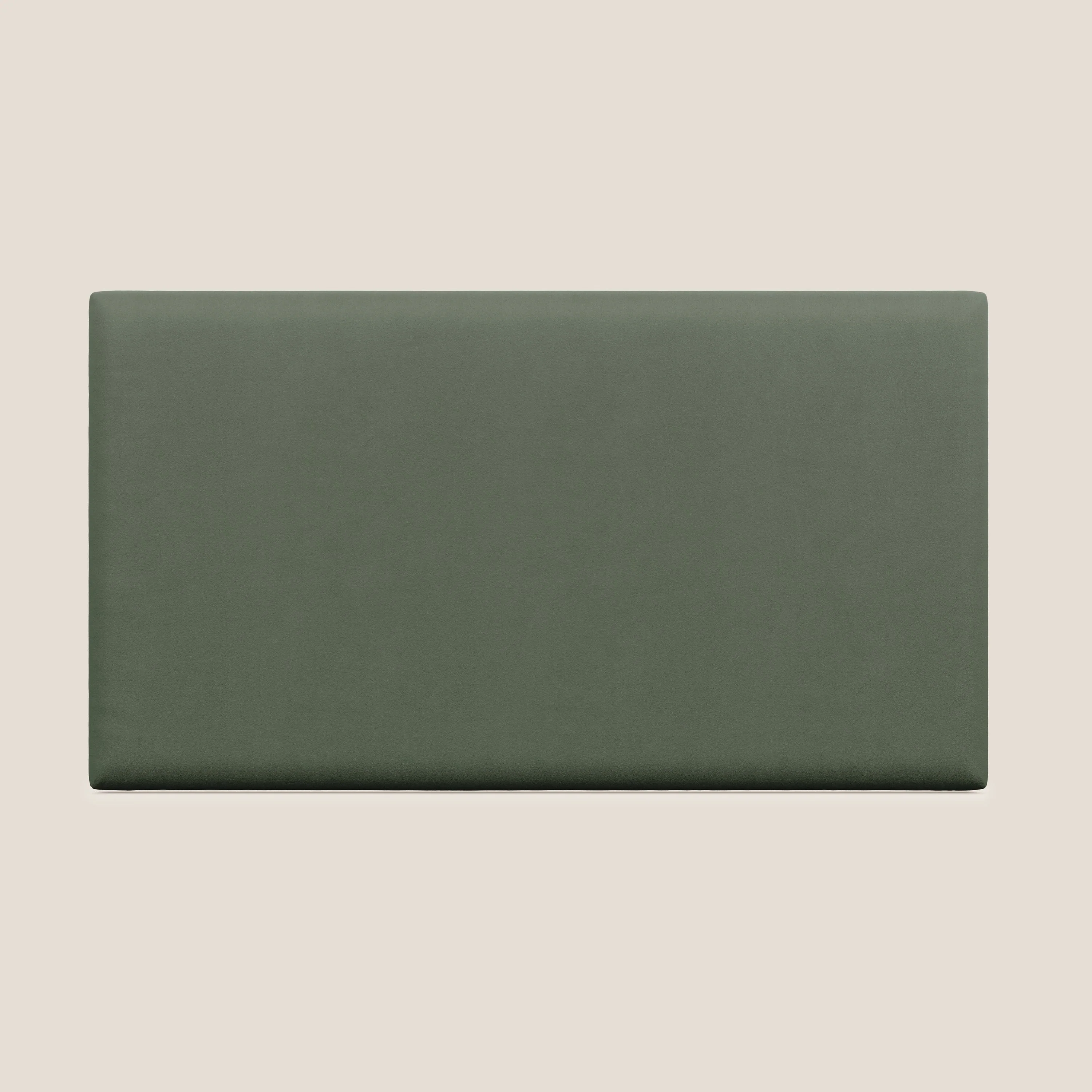 Tête de lit en panneau mural grand de différentes dimensions en microfibre douce détachable T11 vert
