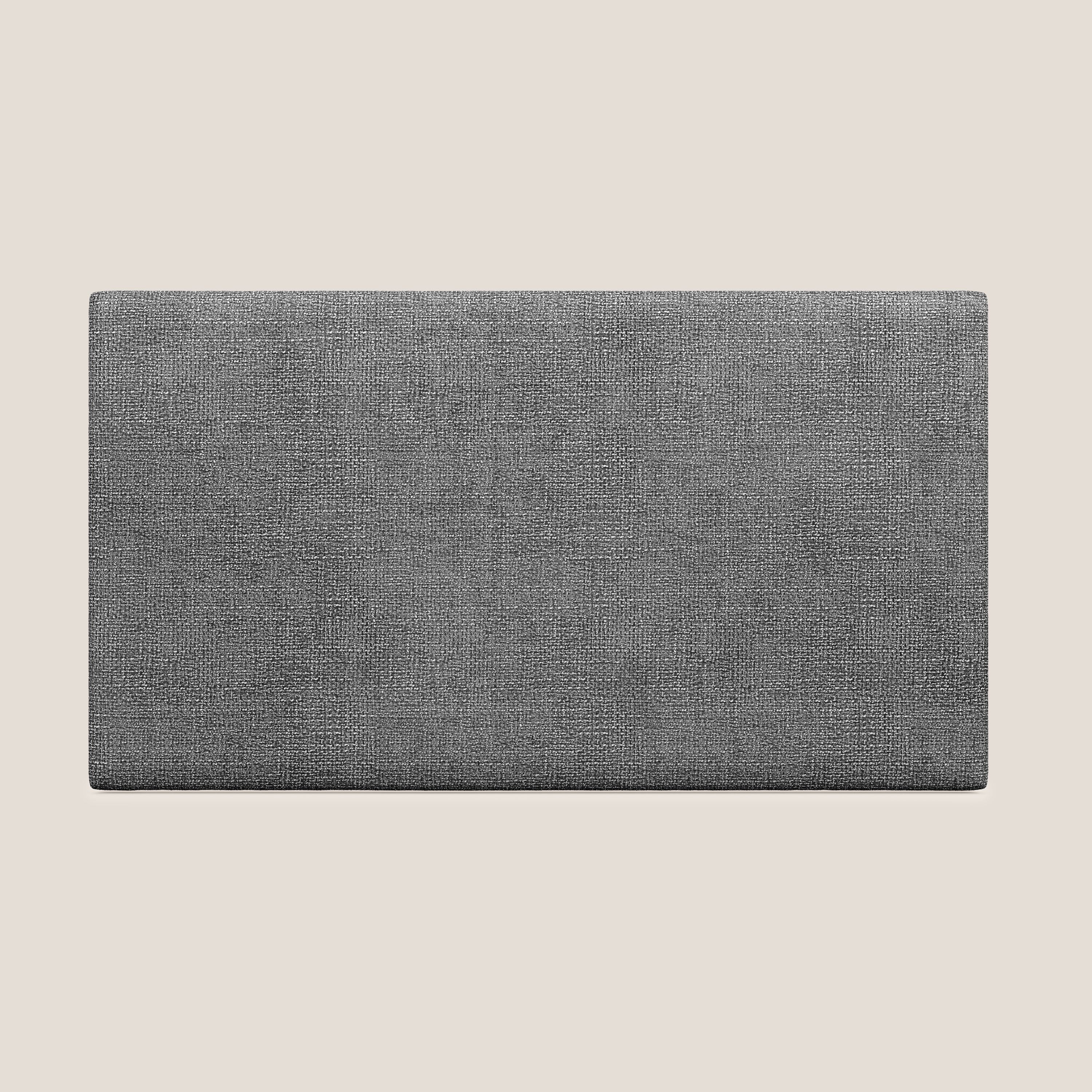 TĂȘte de lit en panneau mural moyen de diffĂ©rentes dimensions en tissu doux dĂ©tachable T10 anthracite