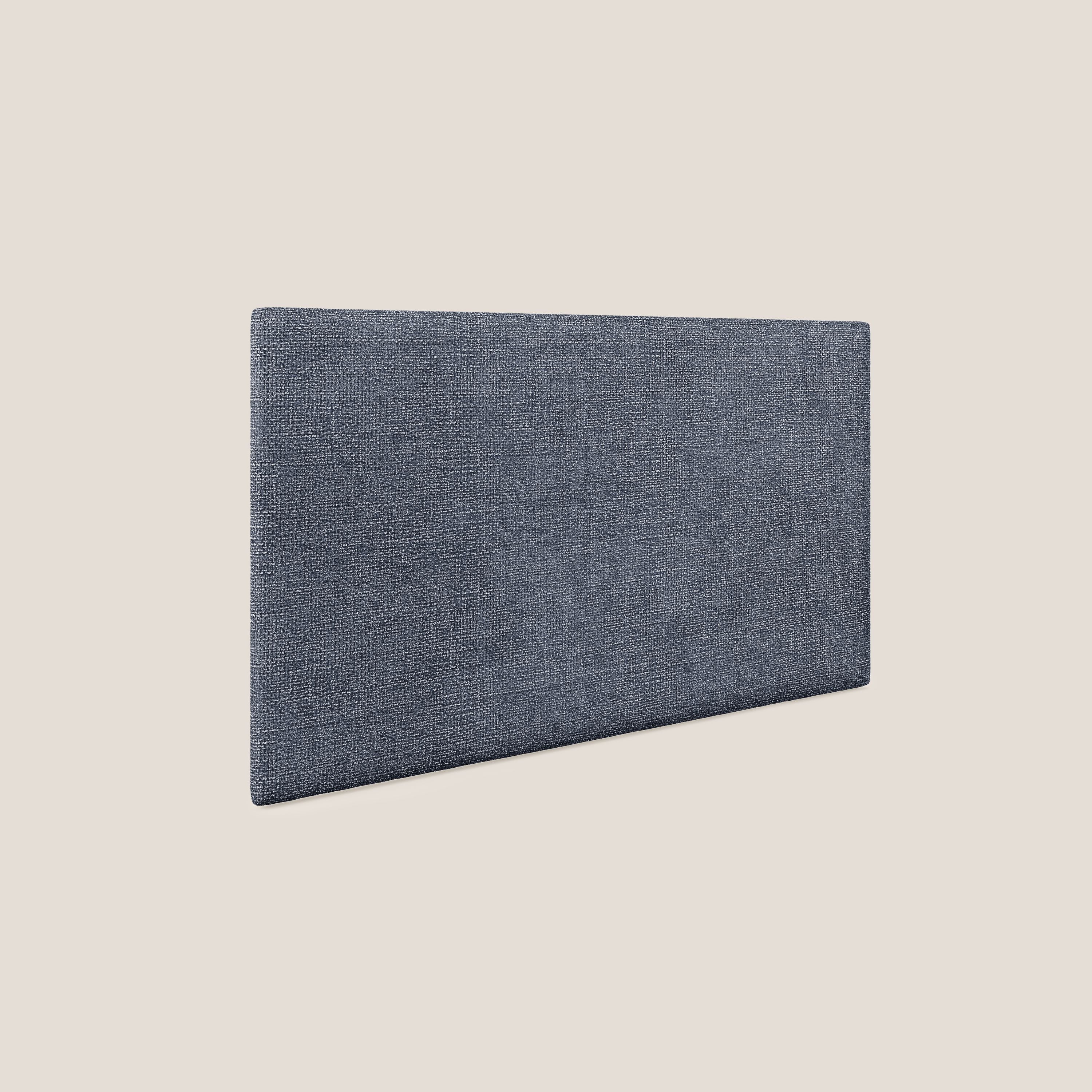 Tête de lit en panneau mural moyen de différentes dimensions en tissu doux détachable T10 bleu - Image 3