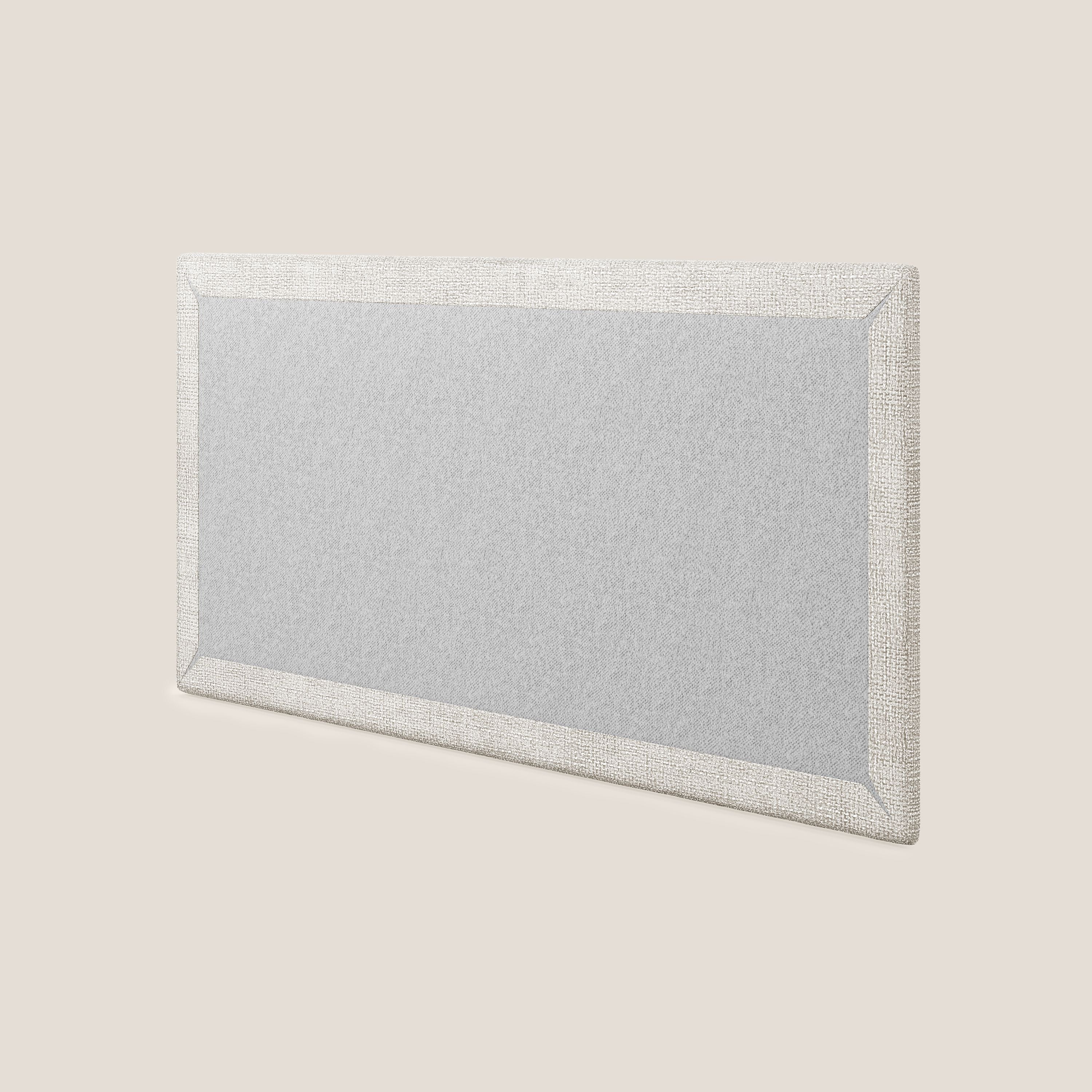 Tête de lit en panneau mural moyen de différentes dimensions en tissu doux détachable T10 crème - Image 4