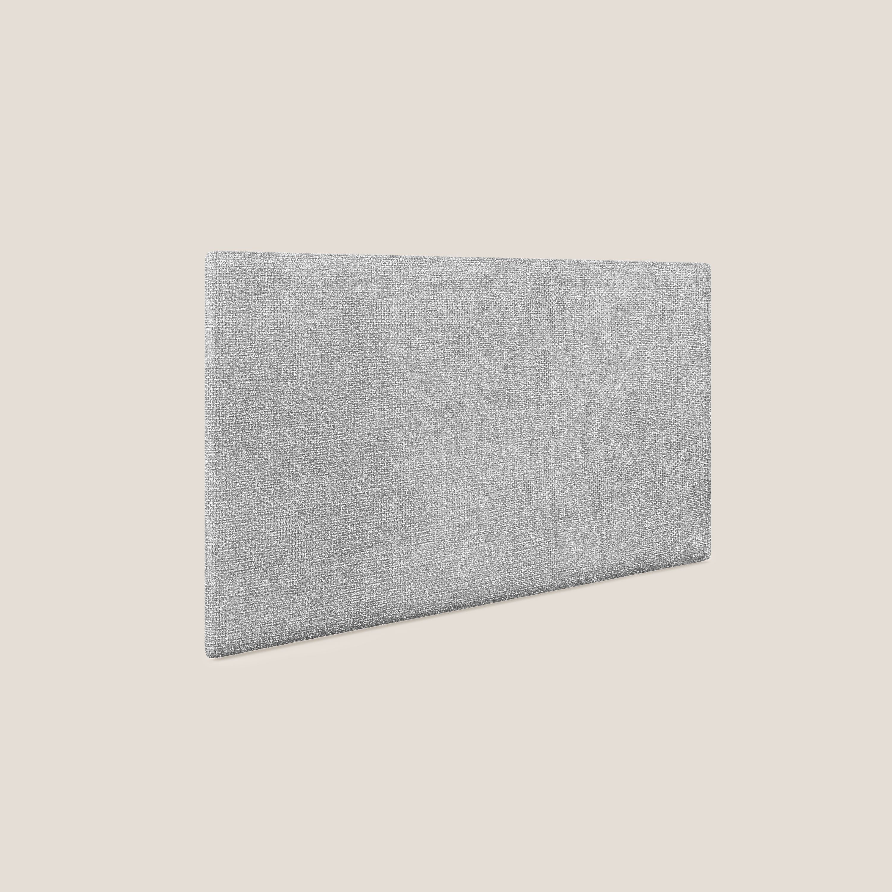 Tête de lit en panneau mural moyen de différentes dimensions en tissu doux détachable T10 gris clair - Image 2