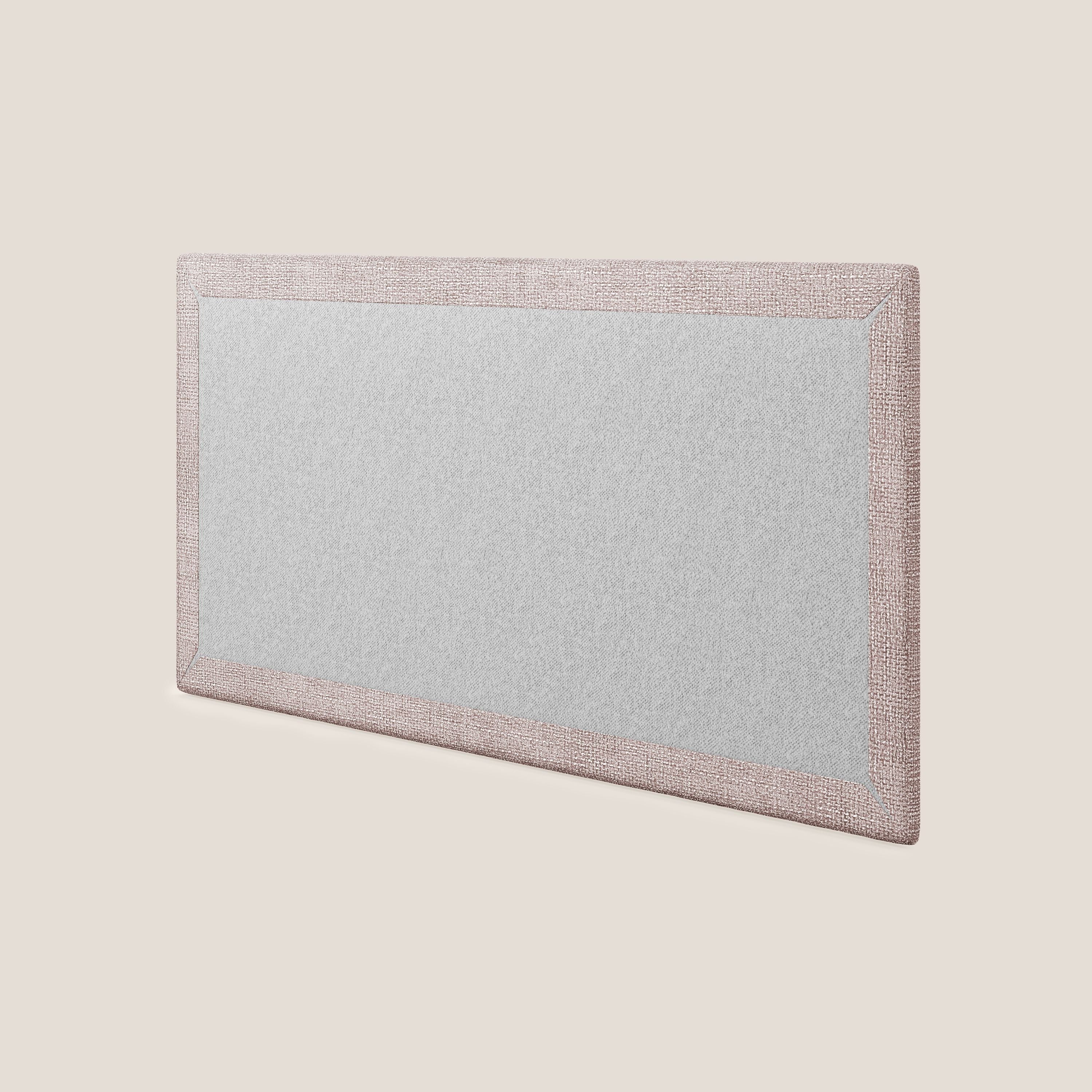 Tête de lit en panneau mural moyen de différentes dimensions en tissu doux détachable T10 rose - Image 4