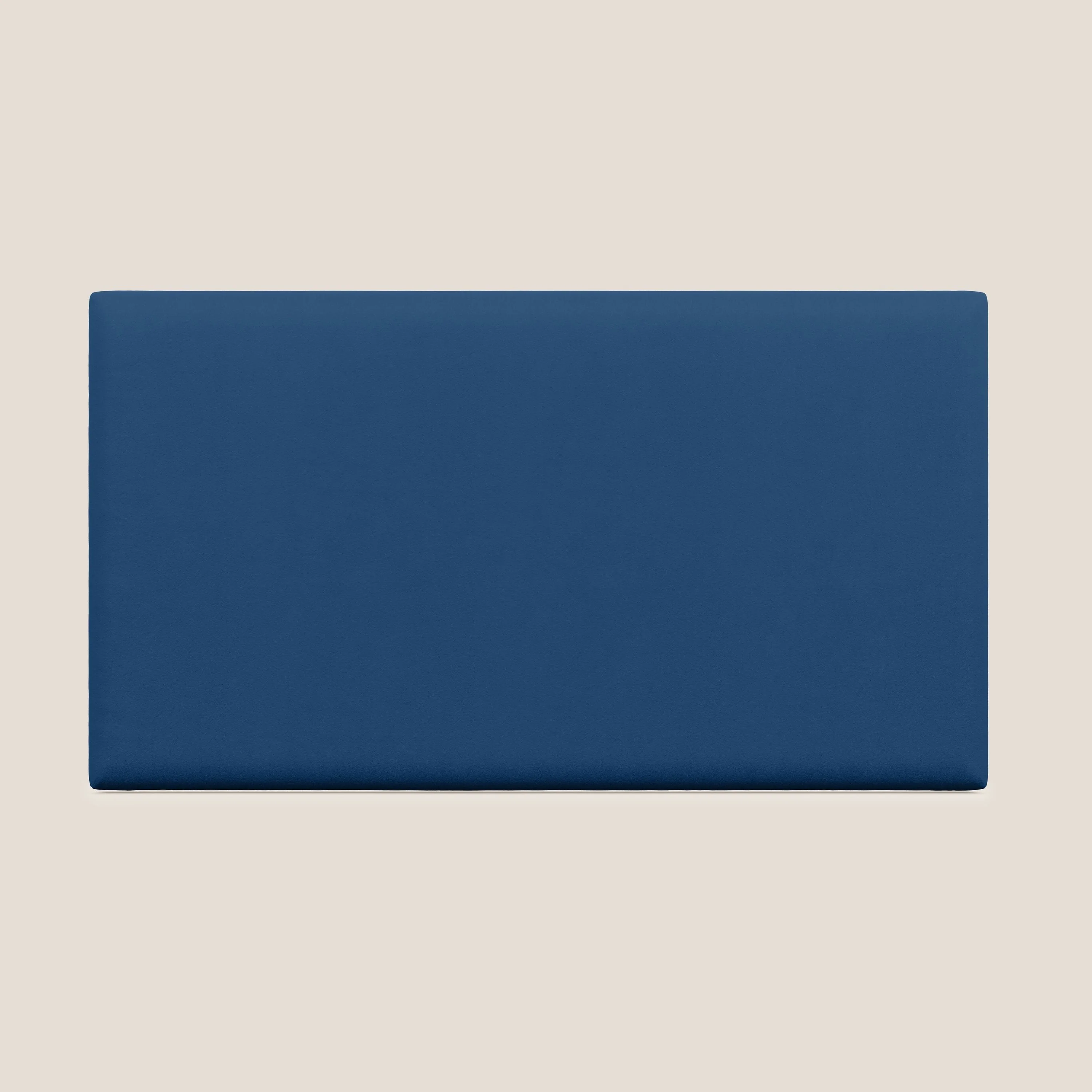 Tête de lit en  petit panneau mural de différentes dimensions en microfibre douce détachable T11 bleu