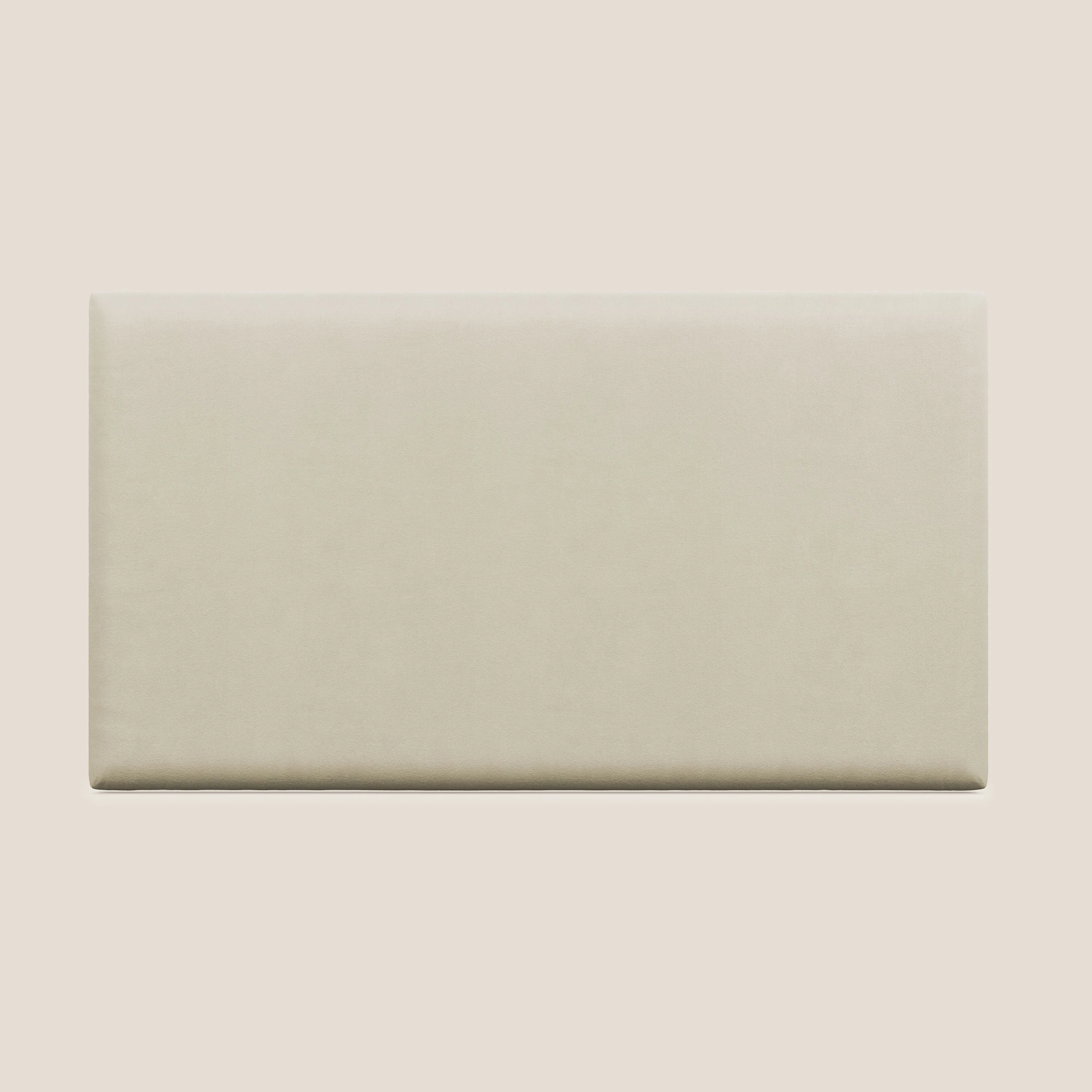 Tête de lit en  petit panneau mural de différentes dimensions en microfibre douce détachable T11 crème