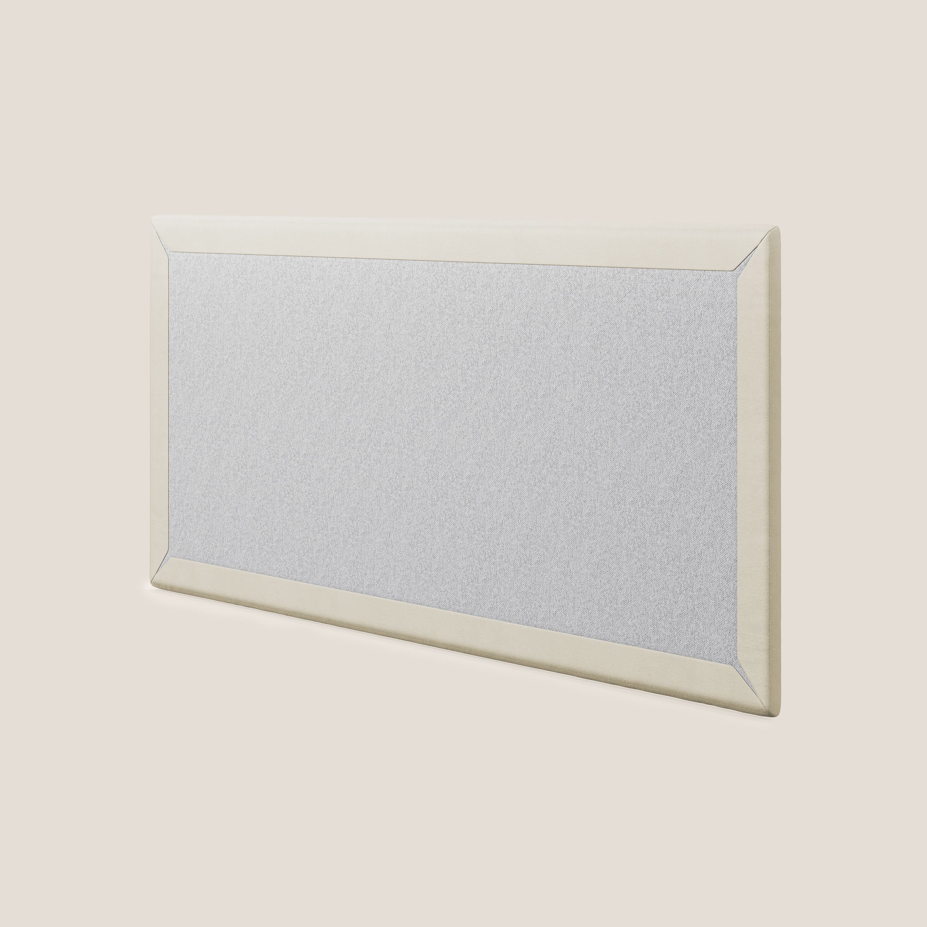 Tête de lit en  petit panneau mural de différentes dimensions en microfibre douce détachable T11 crème - Image 4