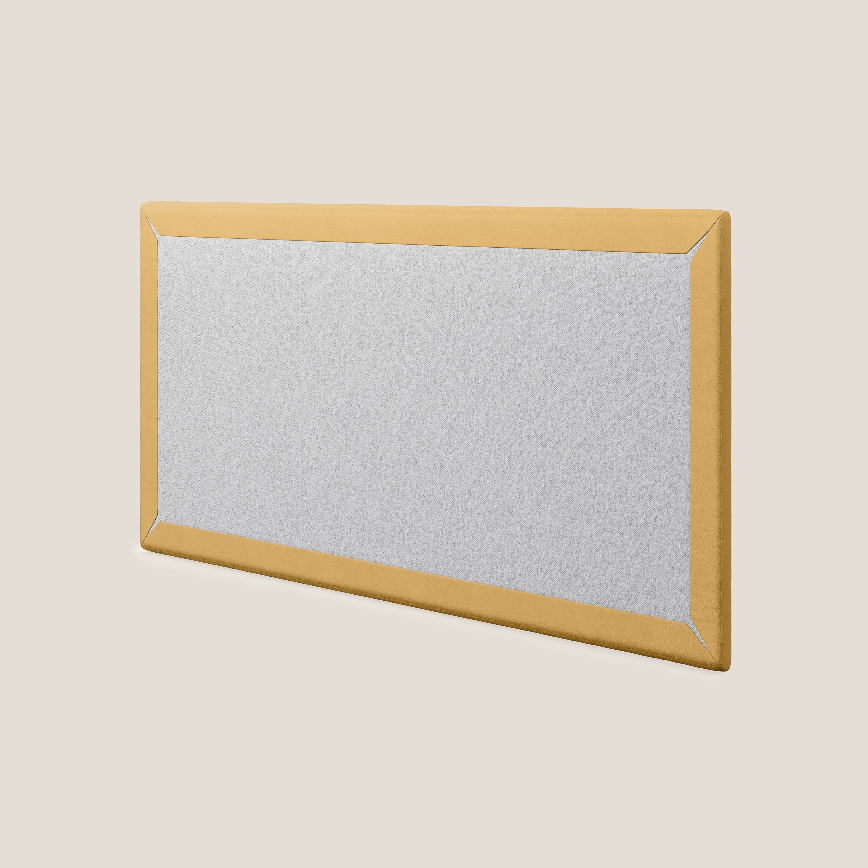 Tête de lit en  petit panneau mural de différentes dimensions en microfibre douce détachable T11 jaune - Image 7