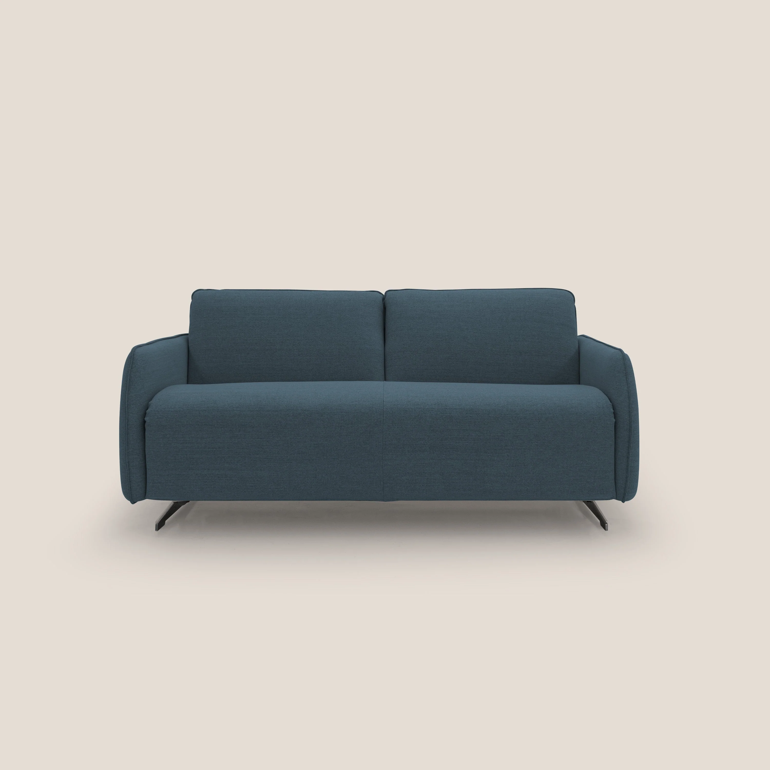 Texas Canapé convertible matrimonial moderne en tissu imperméable T19 bleu