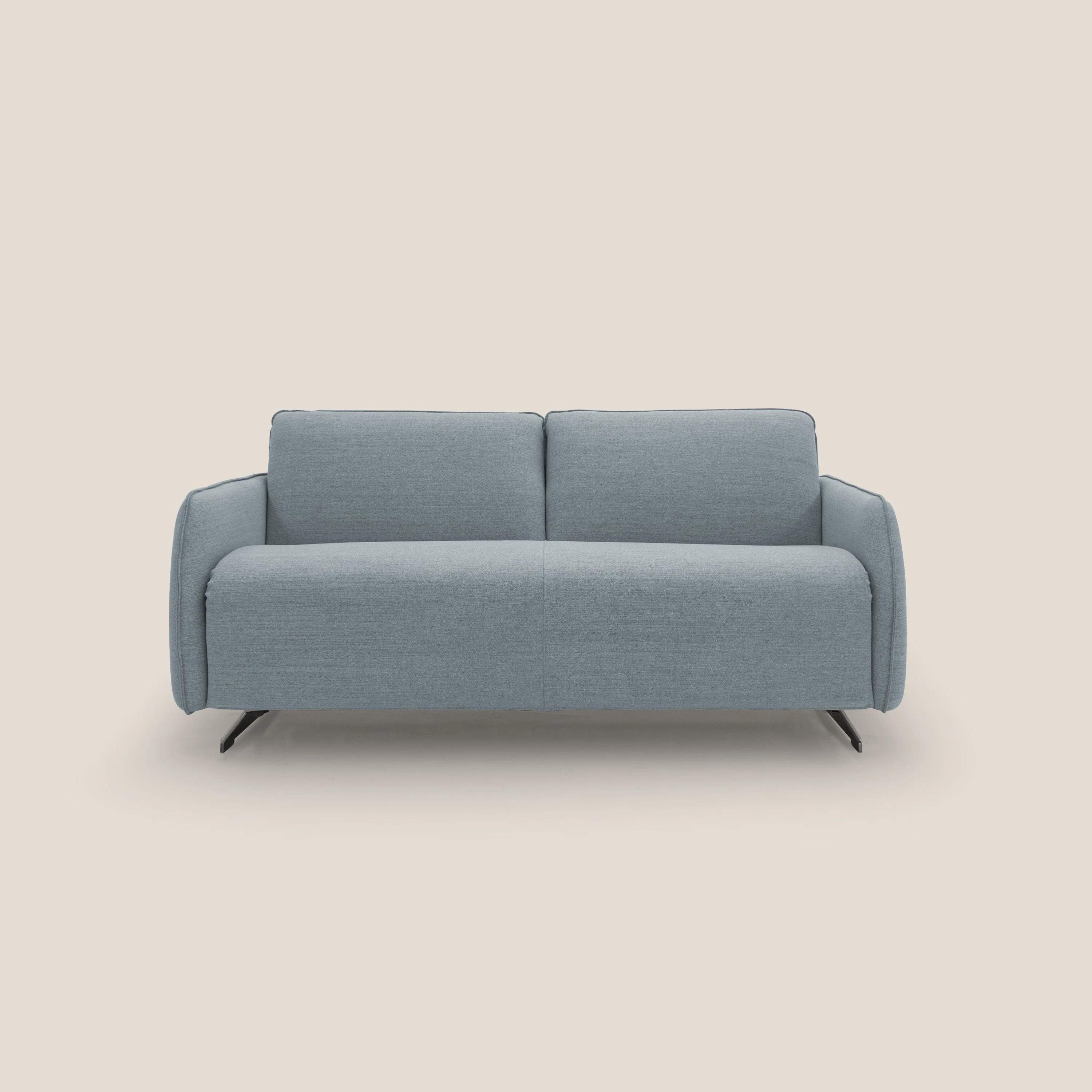 Texas Canapé convertible matrimonial moderne en tissu imperméable T19 bleu pastel