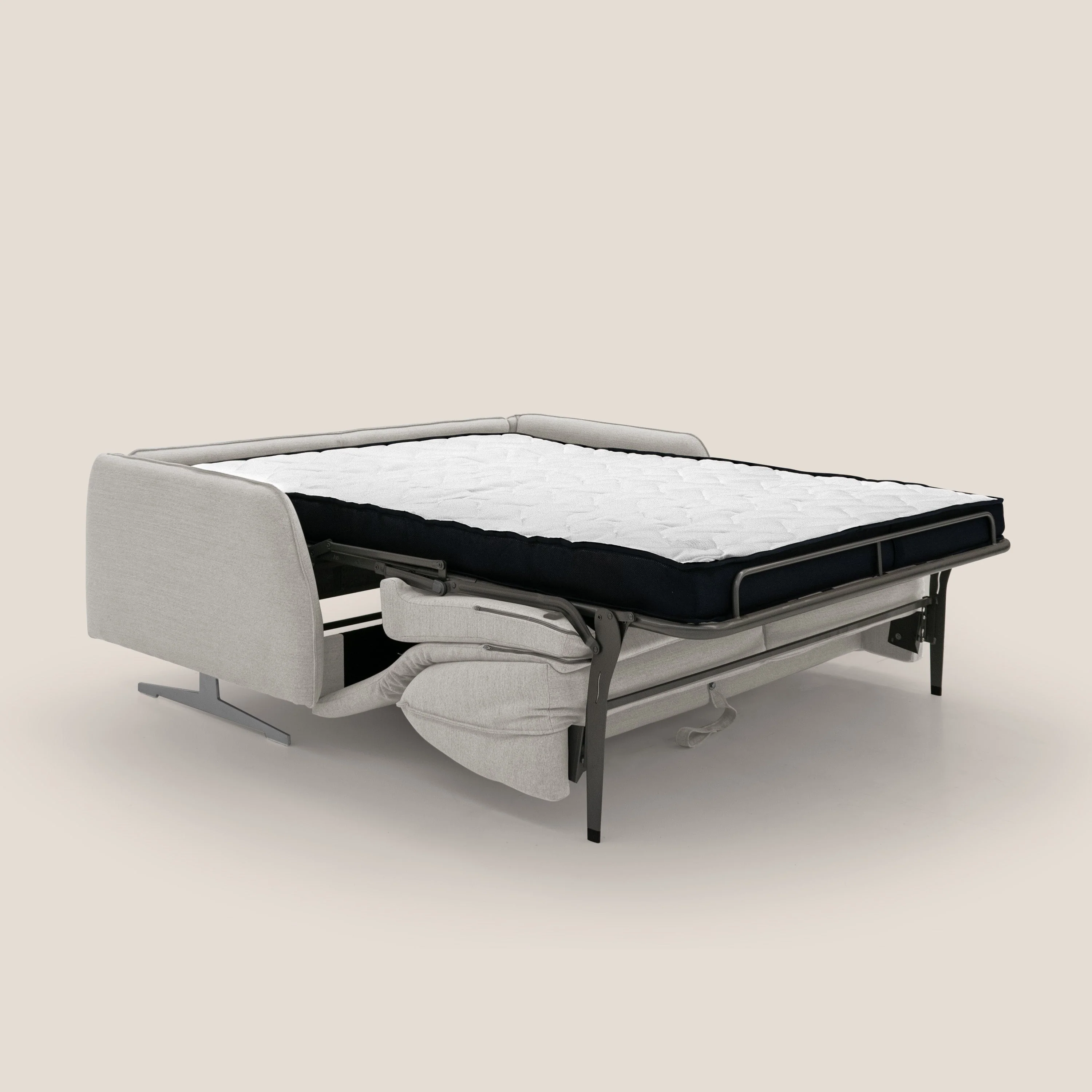 Texas Canapé convertible matrimonial moderne en tissu imperméable T19 crÚme - Image 2