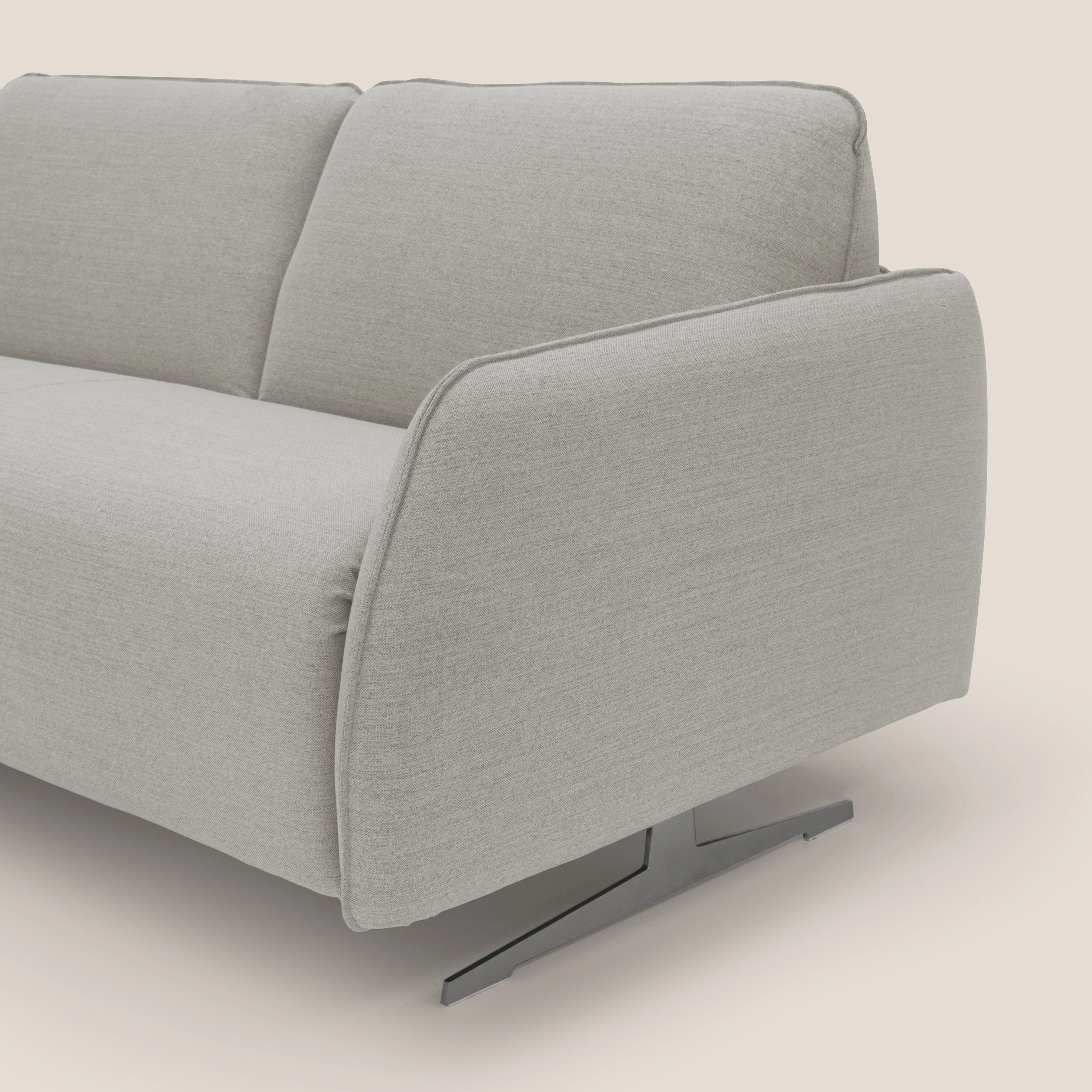 Texas Canapé convertible matrimonial moderne en tissu imperméable T19 crÚme - Image 8