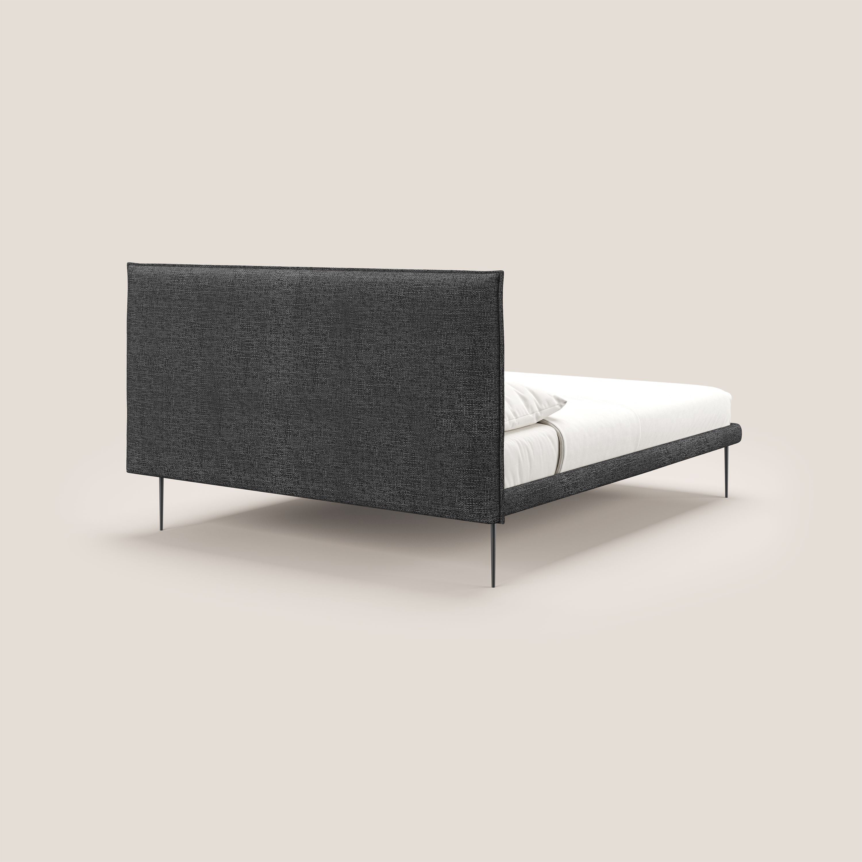 Theo lit moderne déhoussable avec pieds hauts en métal et tissu imperméable T10 anthracite - Image 7