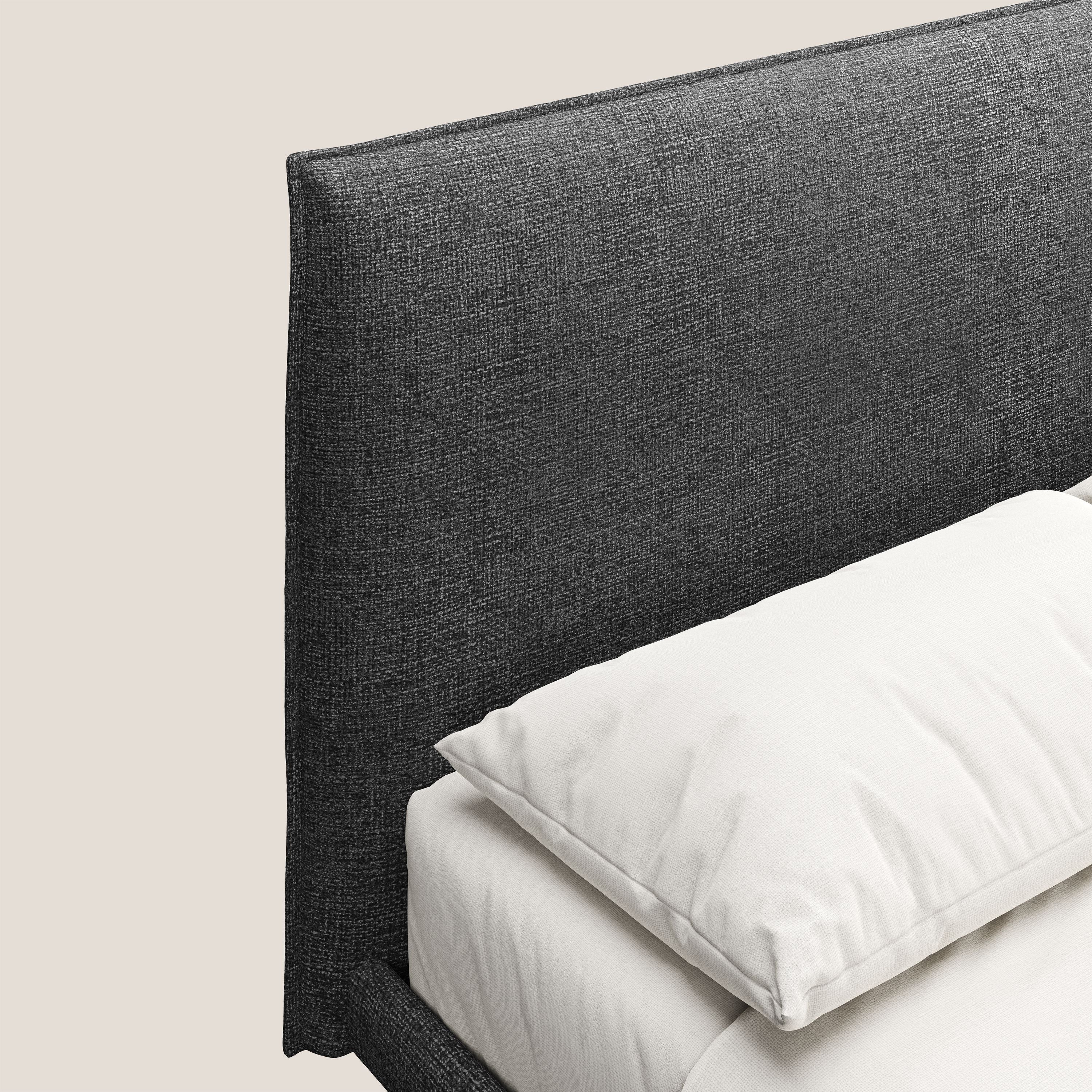 Theo lit moderne déhoussable avec pieds hauts en métal et tissu imperméable T10 anthracite - Image 8