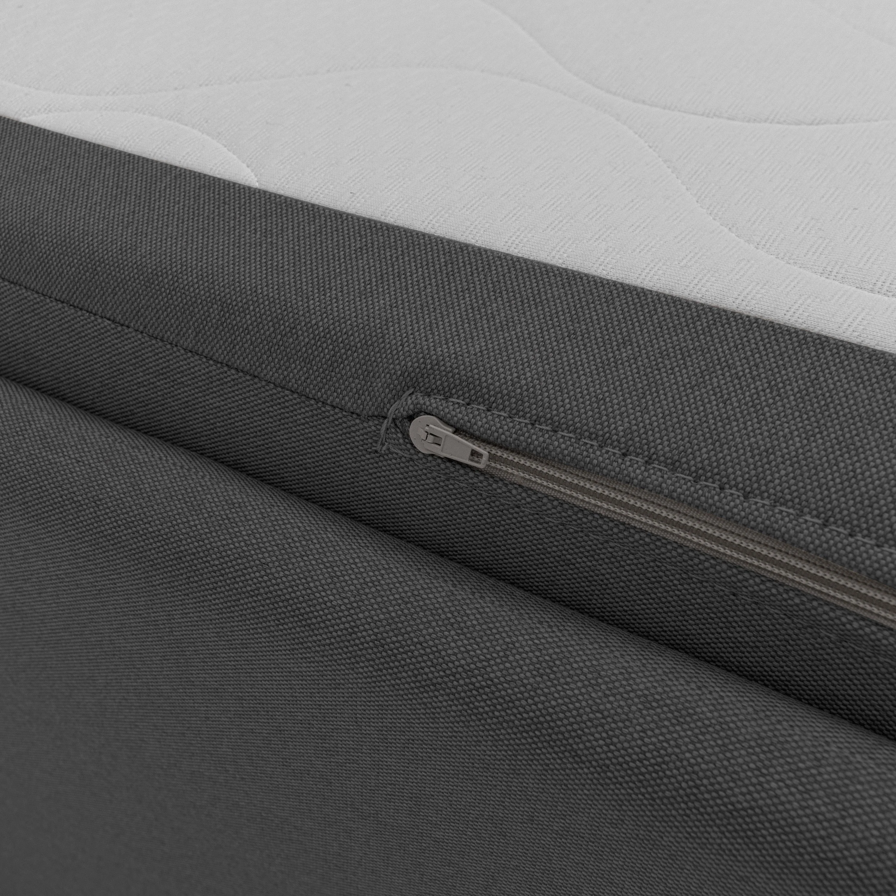 Tortona Canapé duplex avec lits jumeaux et tissu effet coton imperméable T13 anthracite - Image 8