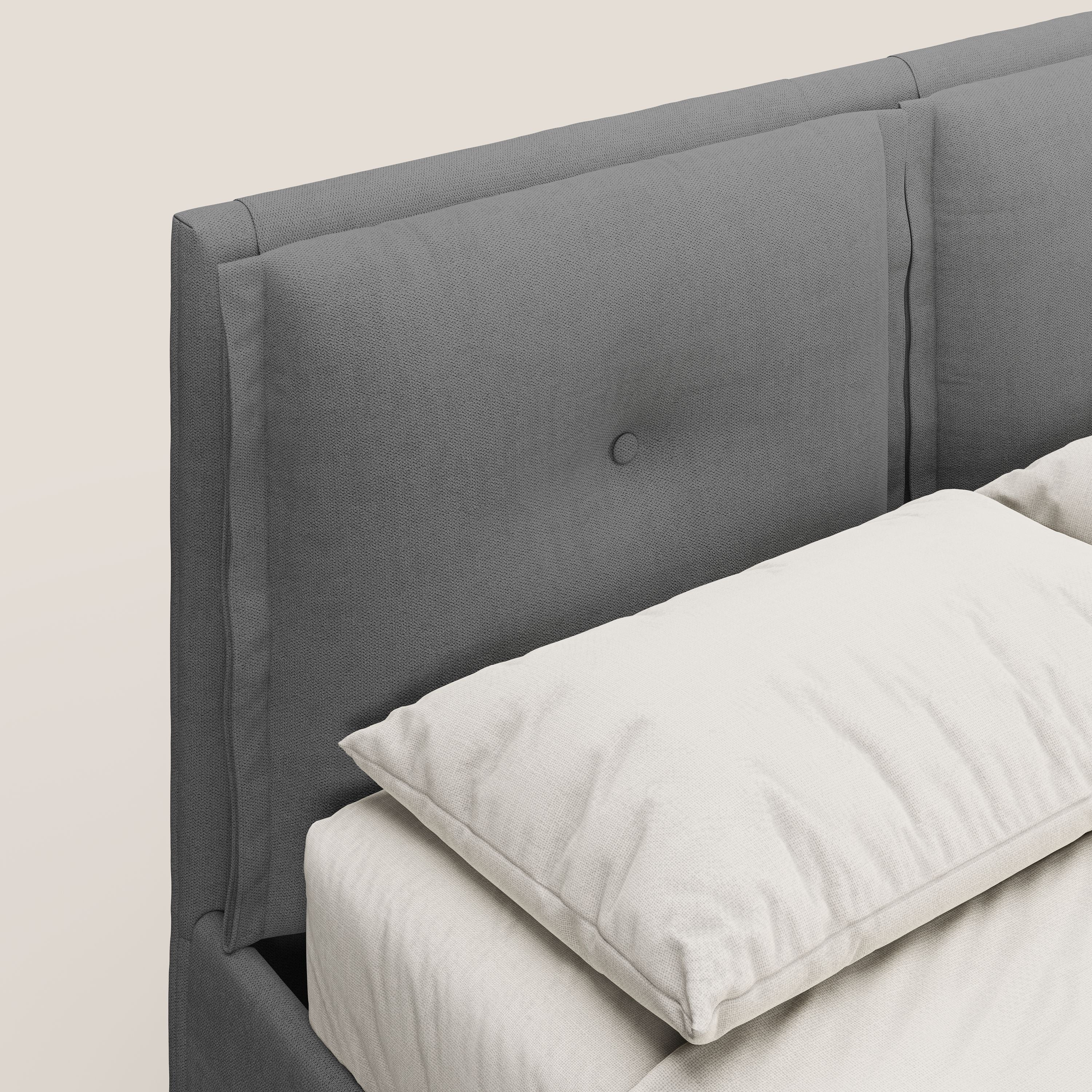 Travis lit coffre avec coussins capitonnés amovibles en tissu imperméable T02 gris - Image 7