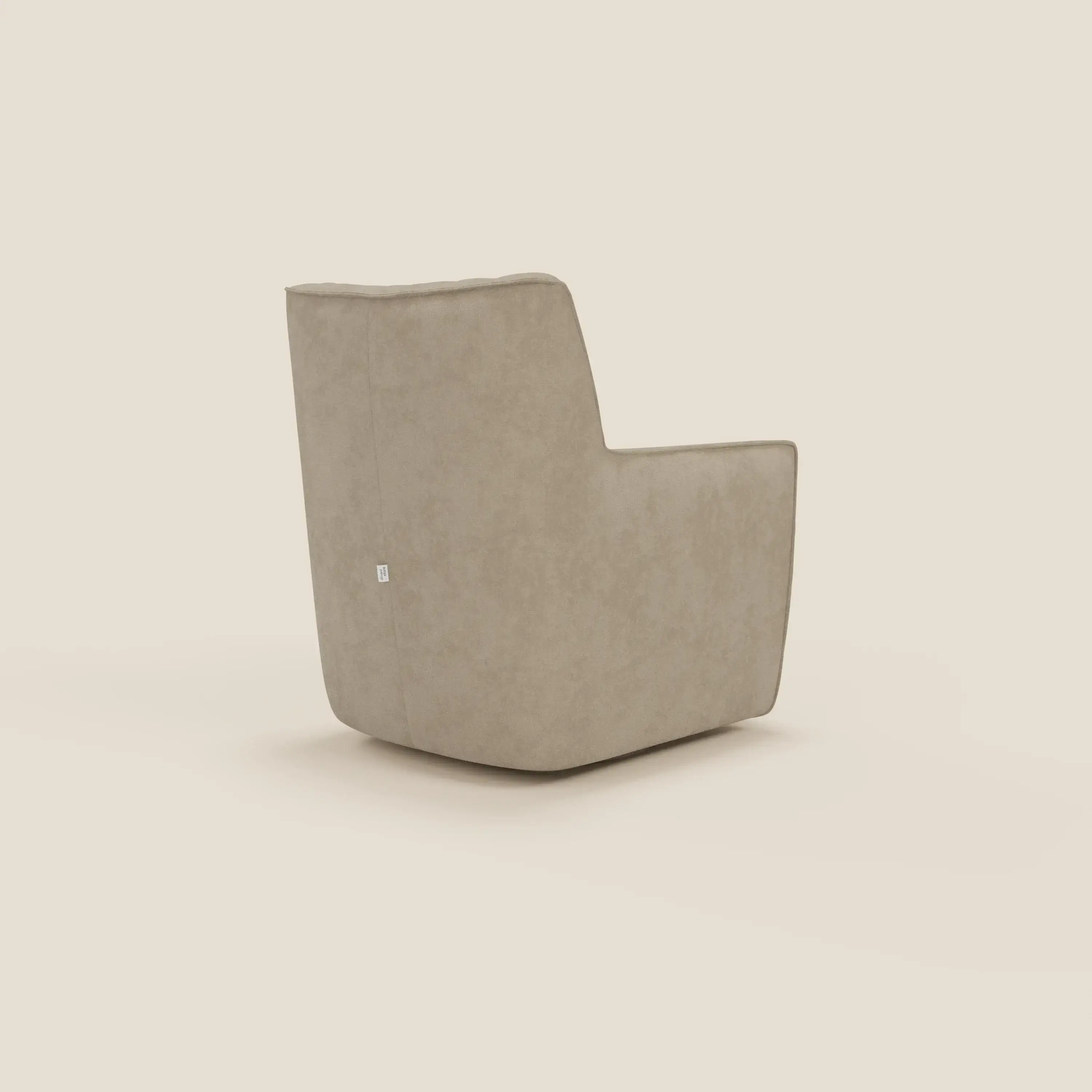 Tulla Fauteuil pivotant en tissu imperméable T02 beige - Image 4