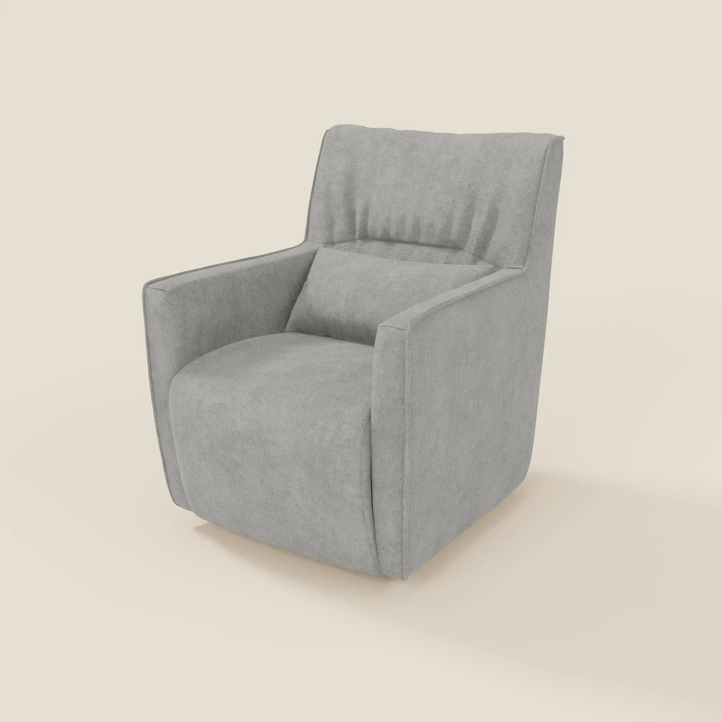 Tulla Fauteuil pivotant en tissu imperméable T02 gris clair - Image 8