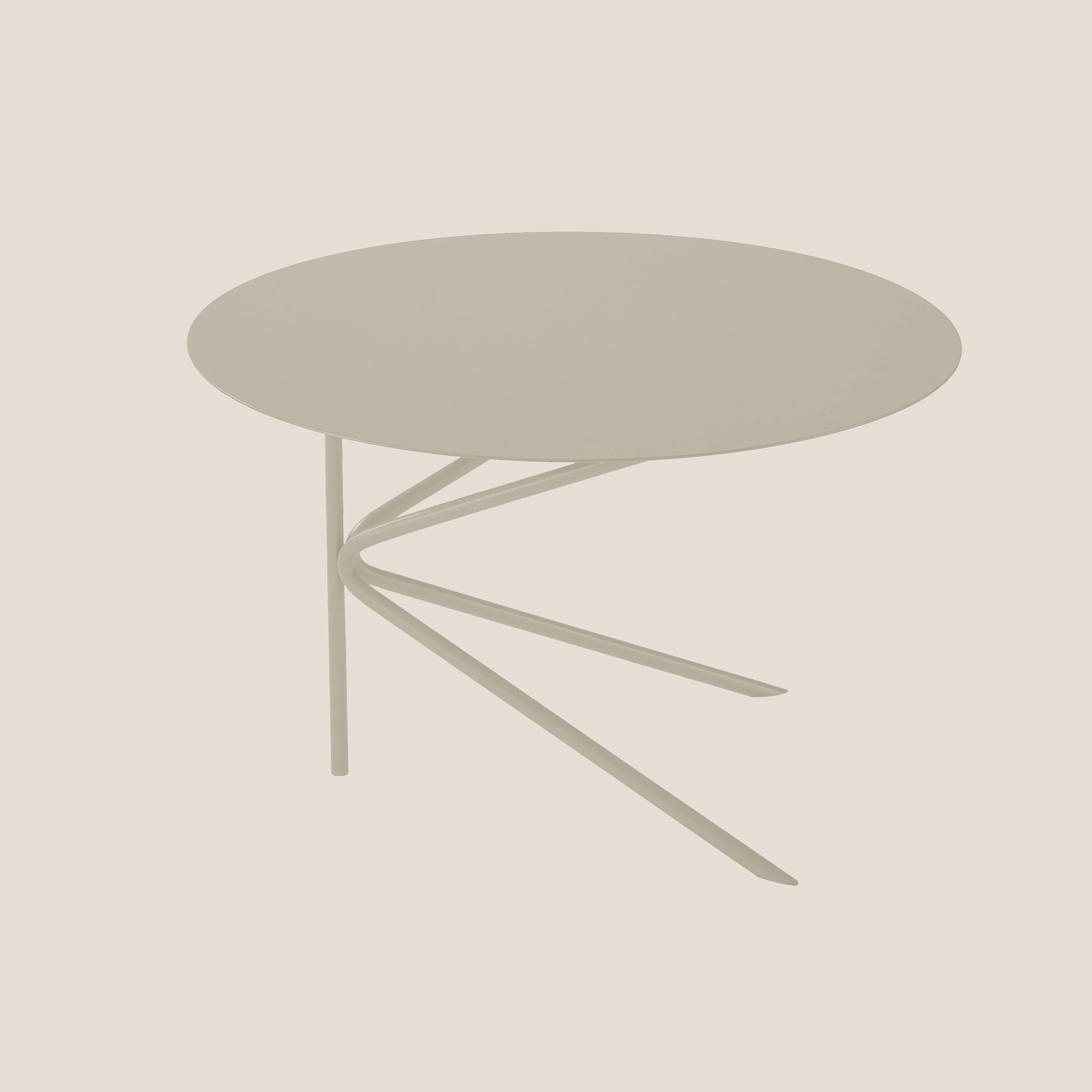 Twin table basse minimaliste ronde en différentes couleurs chanvre