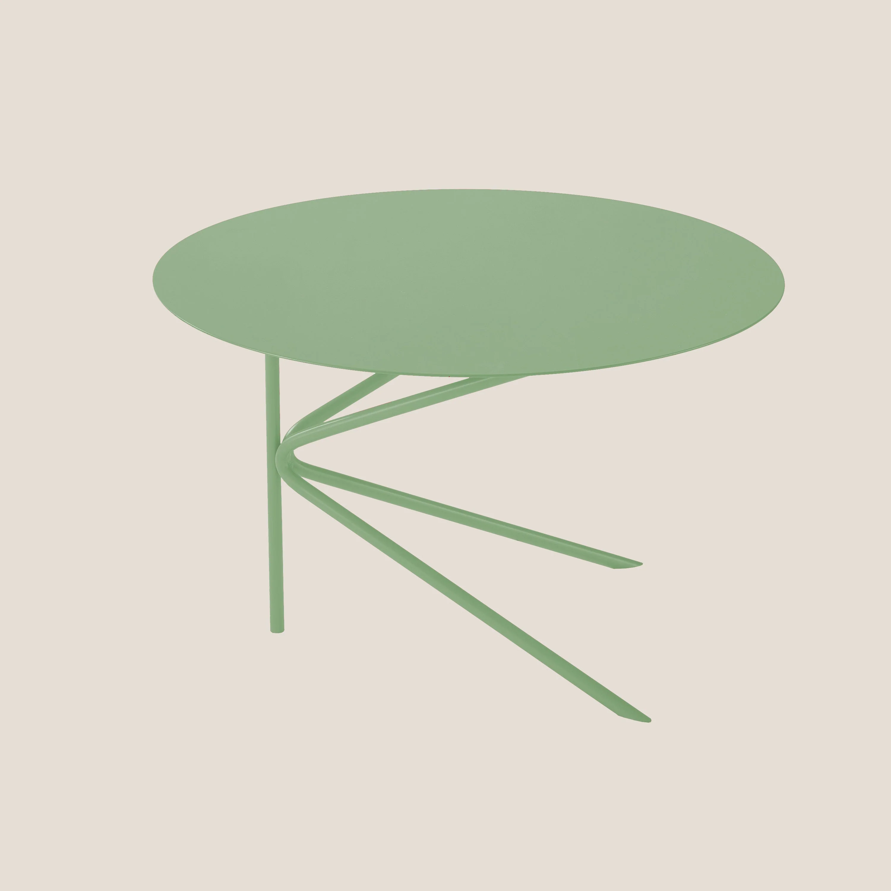 Twin table basse minimaliste ronde en différentes couleurs olive