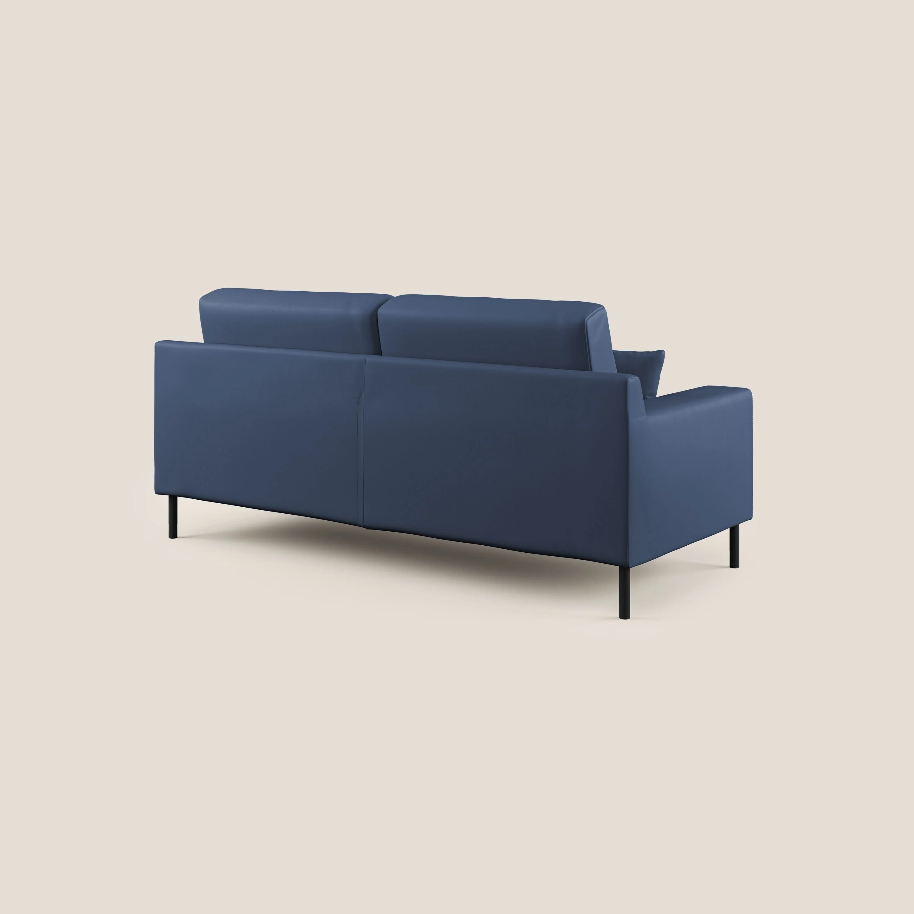 Uranio canapé linéaire moderne en simili cuir imperméable T04 bleu - Image 7