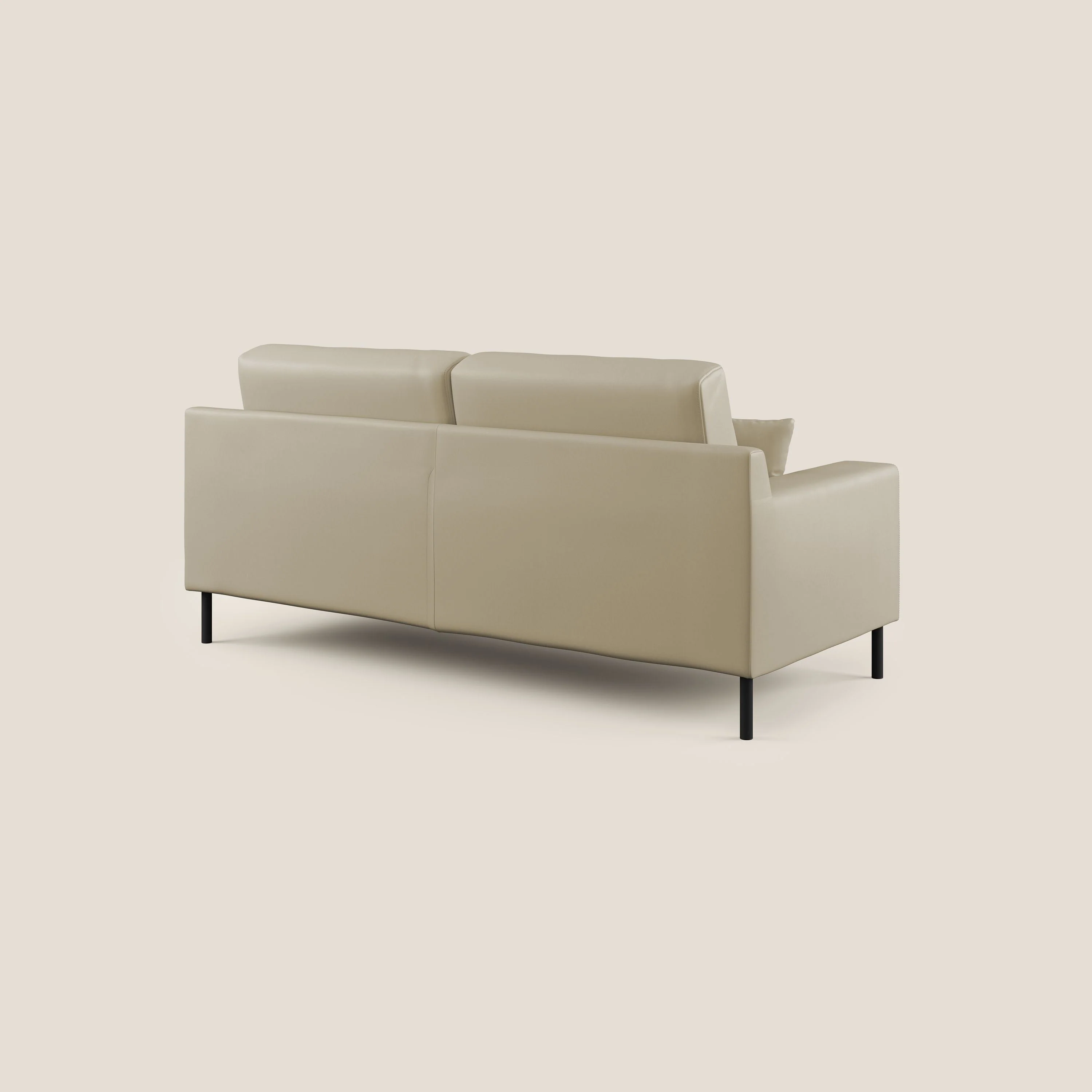 Uranio canapé linéaire moderne en simili cuir imperméable T04 crÚme - Image 7
