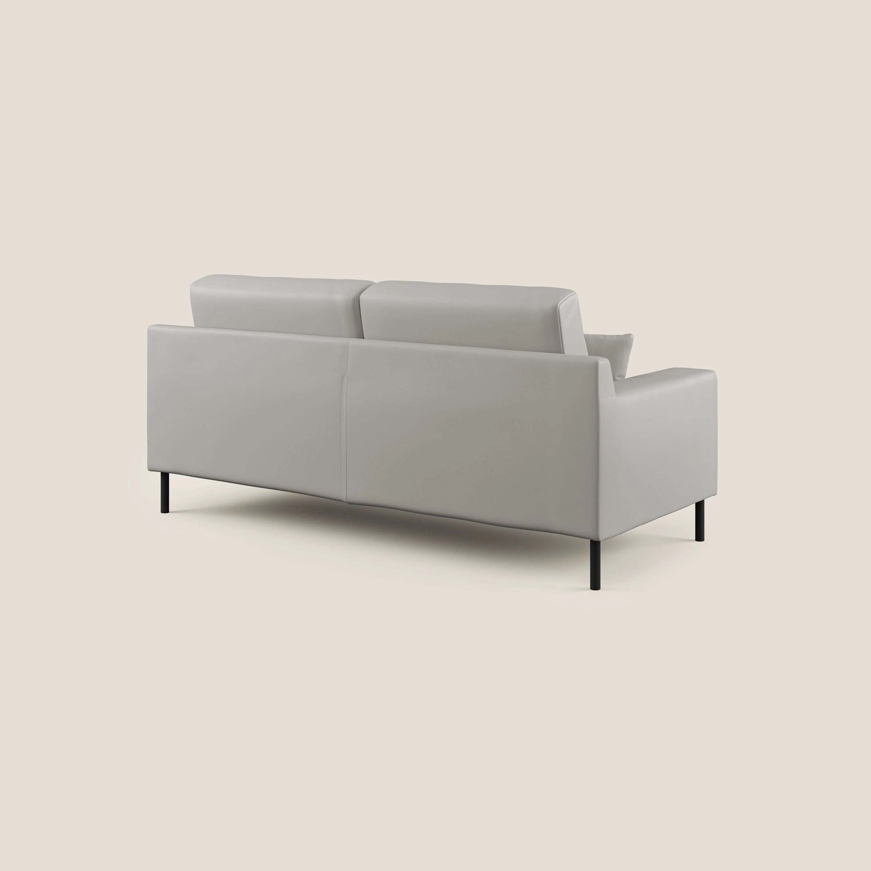 Uranio canapé linéaire moderne en simili cuir imperméable T04 gris clair - Image 7