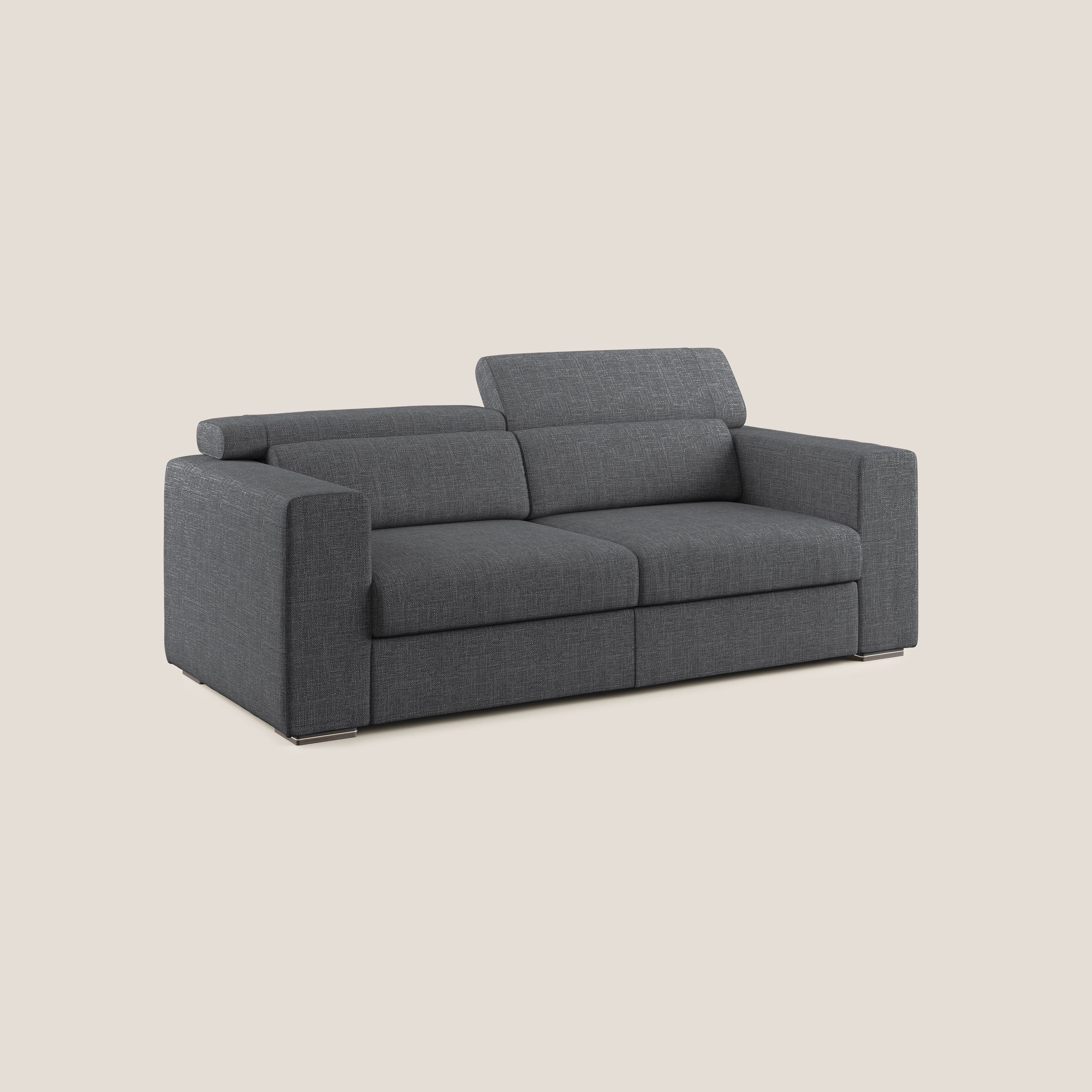 Vegas canapé avec têtières inclinables en tissu doux imperméable T06 anthracite - Image 2