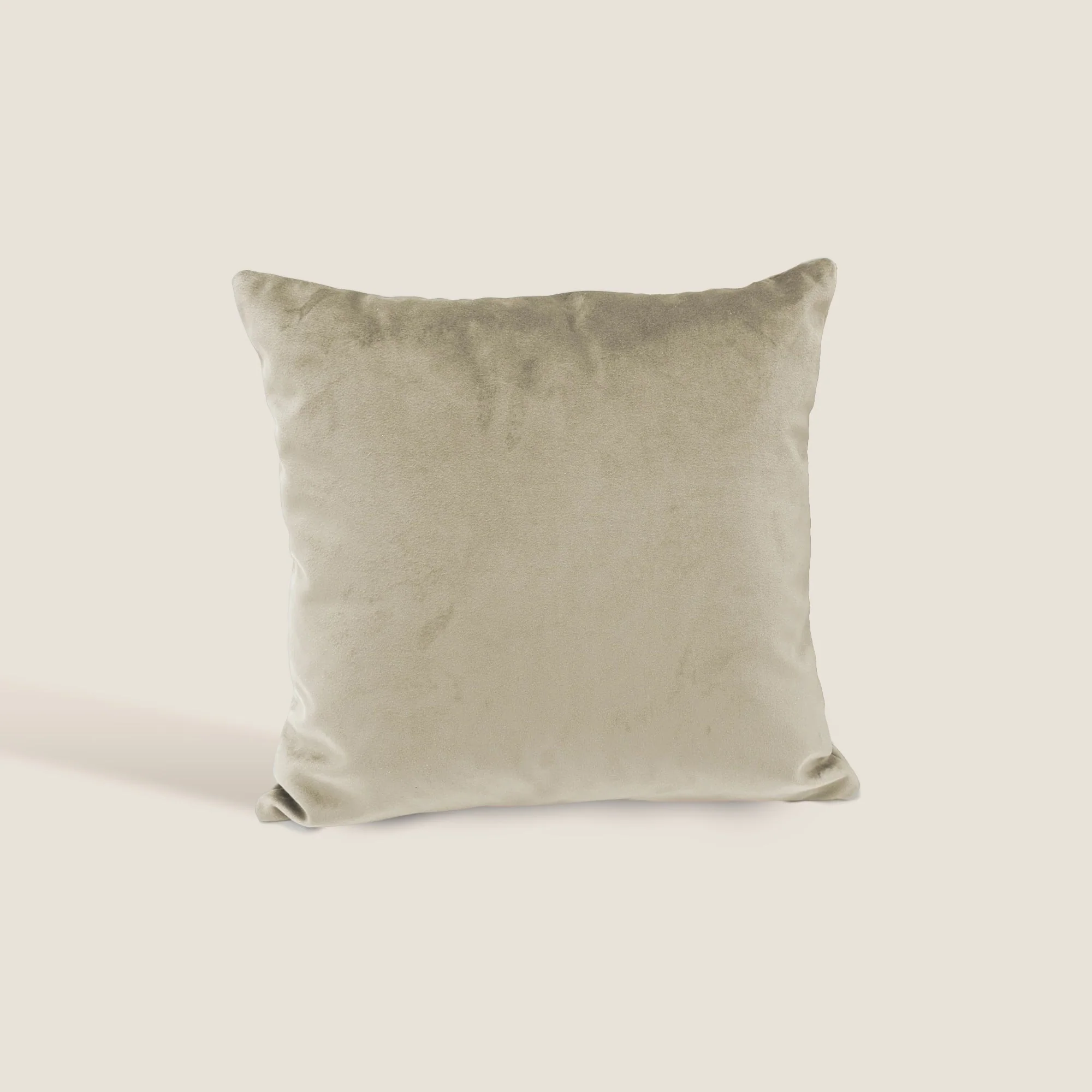Velluto coussins carrés en velours imperméable beige