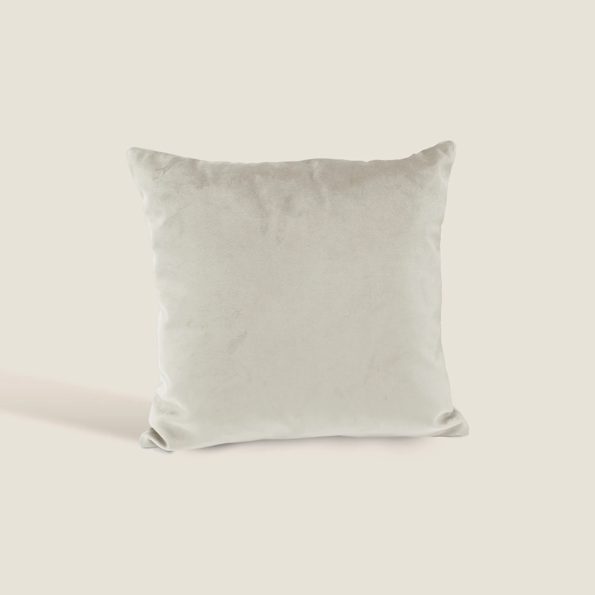 Velluto coussins carrés en velours imperméable crème