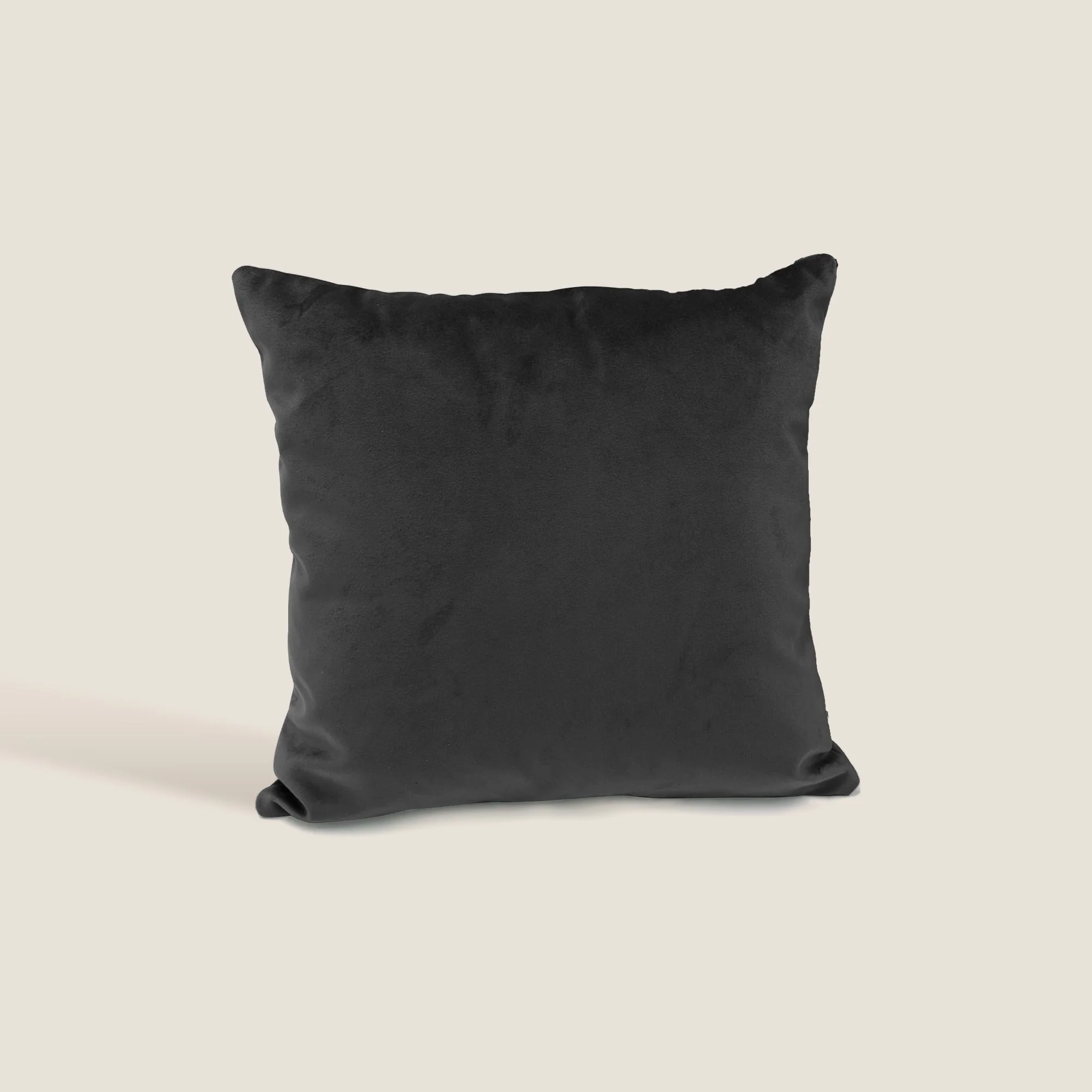 Velluto coussins carrés en velours imperméable noir