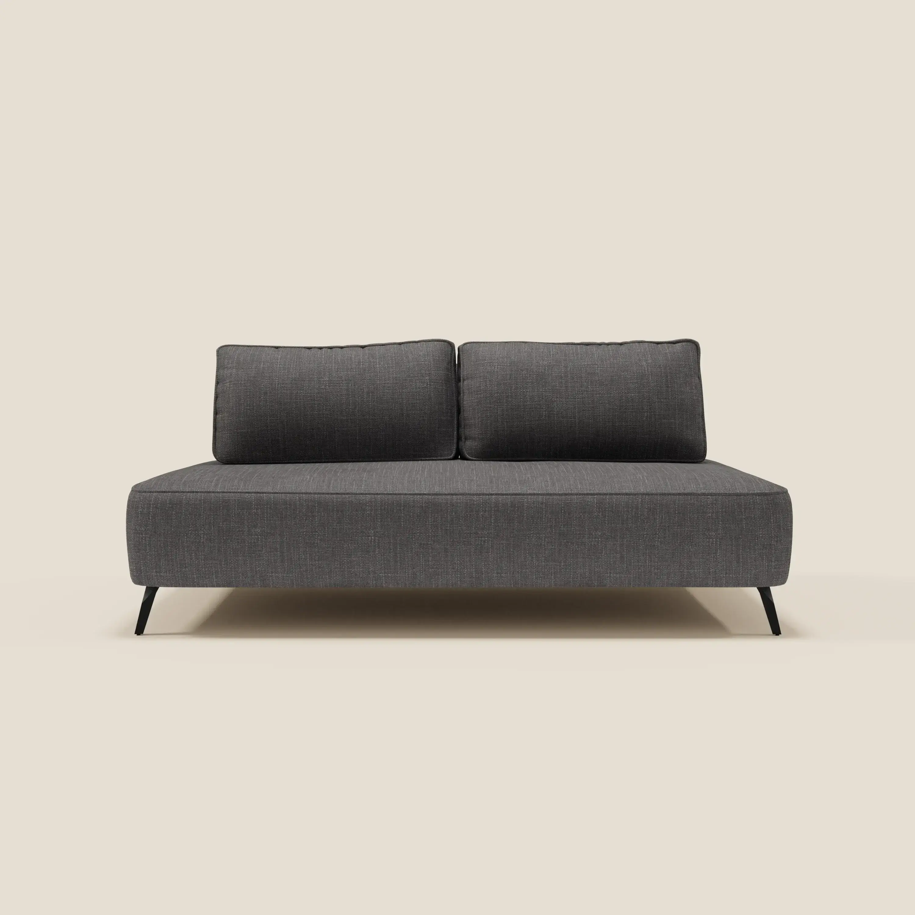 Volta Canapé modulable avec dossiers amovibles en tissu chenillé T06 anthracite - Image 4