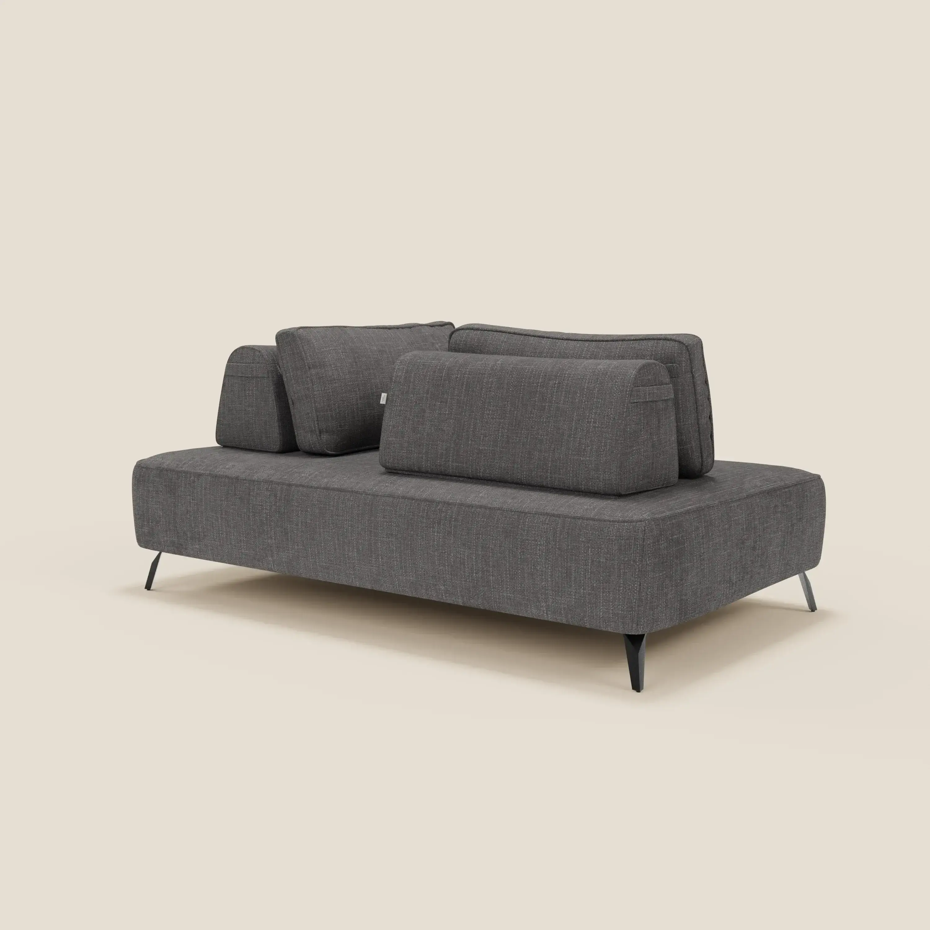 Volta Canapé modulable avec dossiers amovibles en tissu chenillé T06 anthracite - Image 8